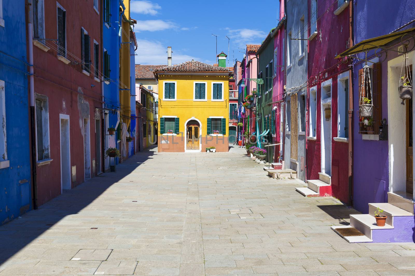 Beautiful street in Burano by vwalakte