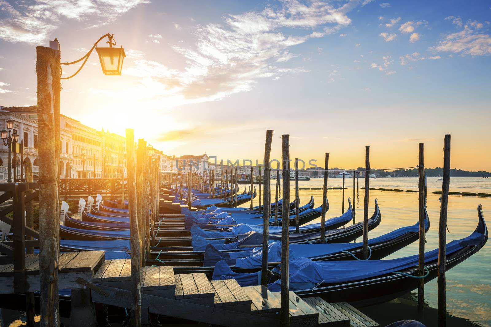 Sunset over the Gran Canal, Venice, Italy