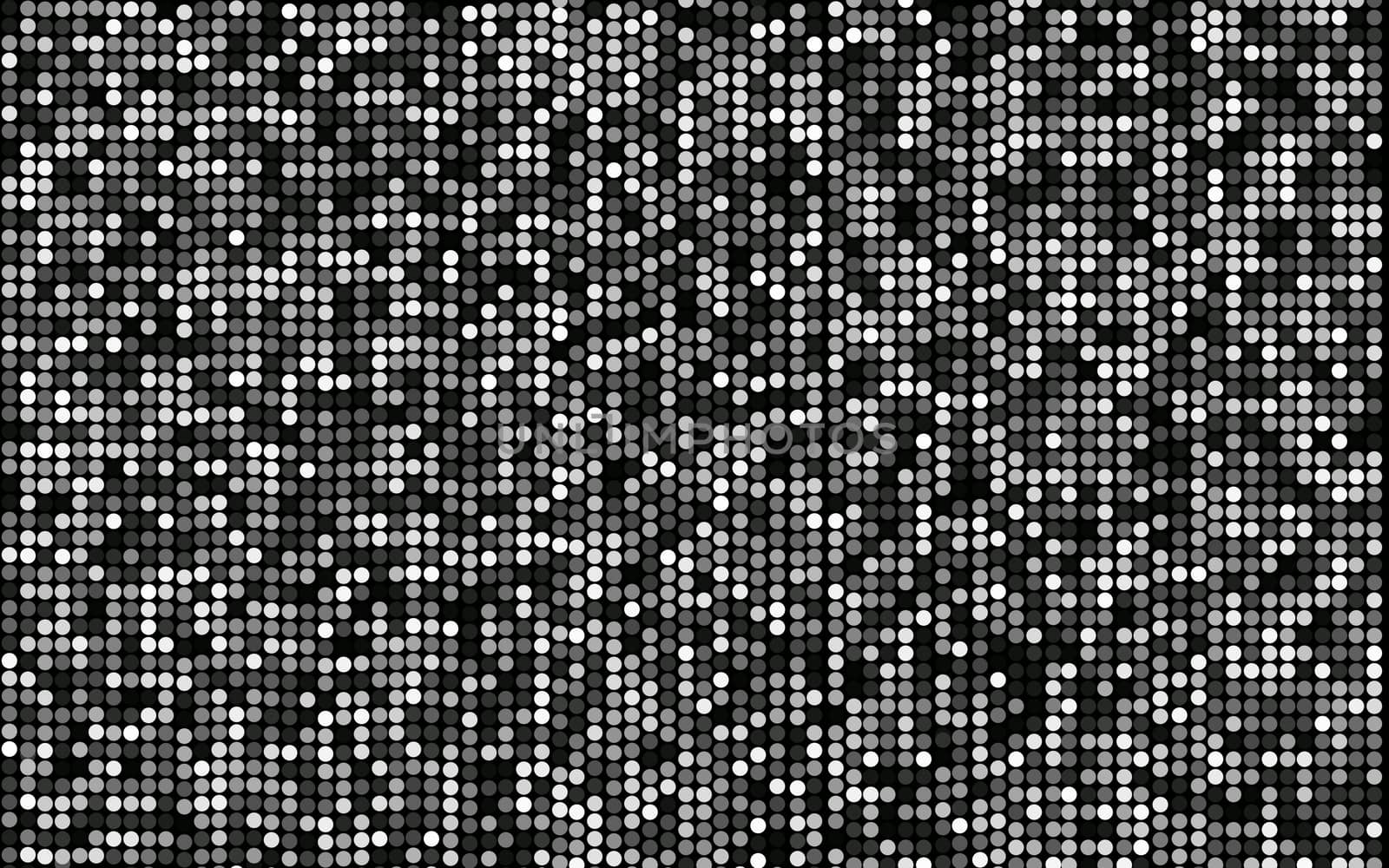 black and white dots stage background