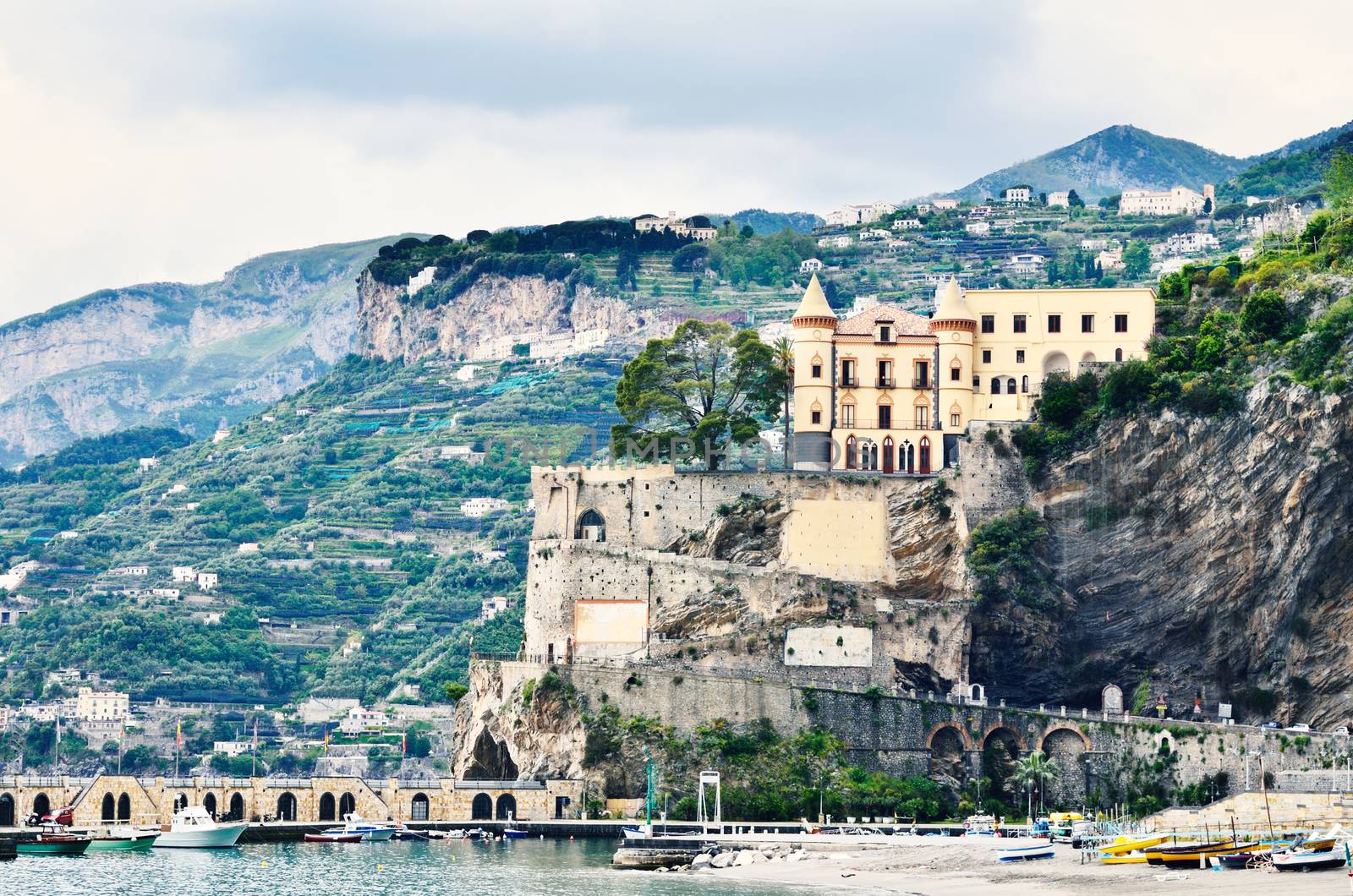 Amalfi coast by Naples, south Italy