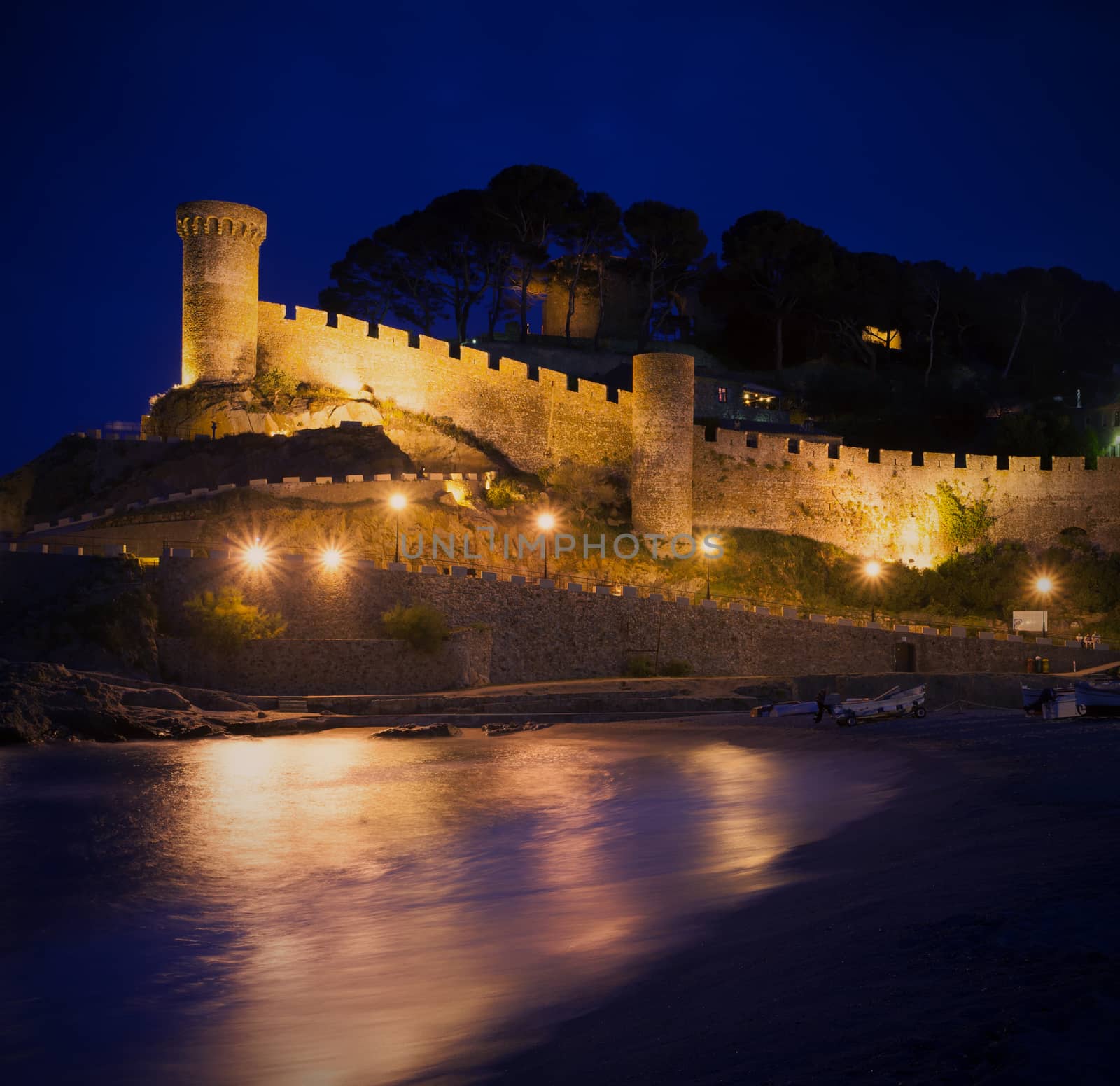 Tossa de Mar, Catalonia, Spain, 18.06.2013, ancient fortress Vil by Astroid