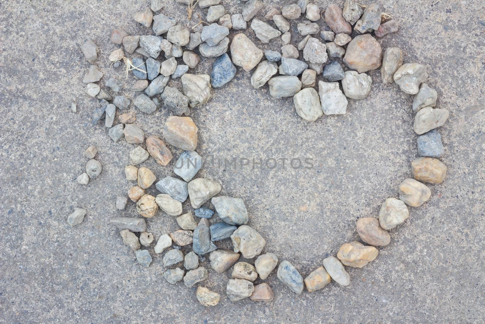Heart made of stones  by a3701027
