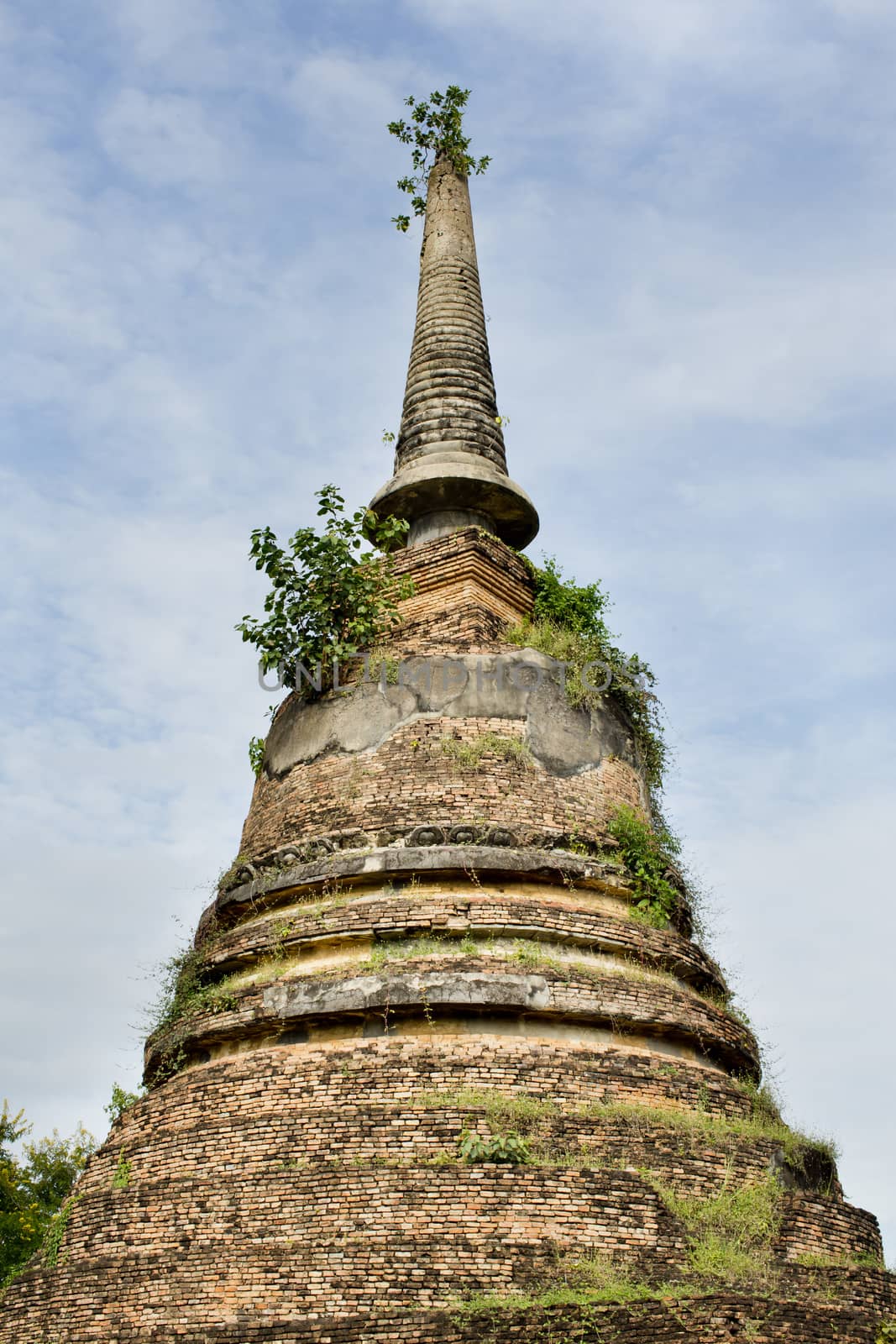 Sukhothai historical park, the old town of Thailand in 800 year ago