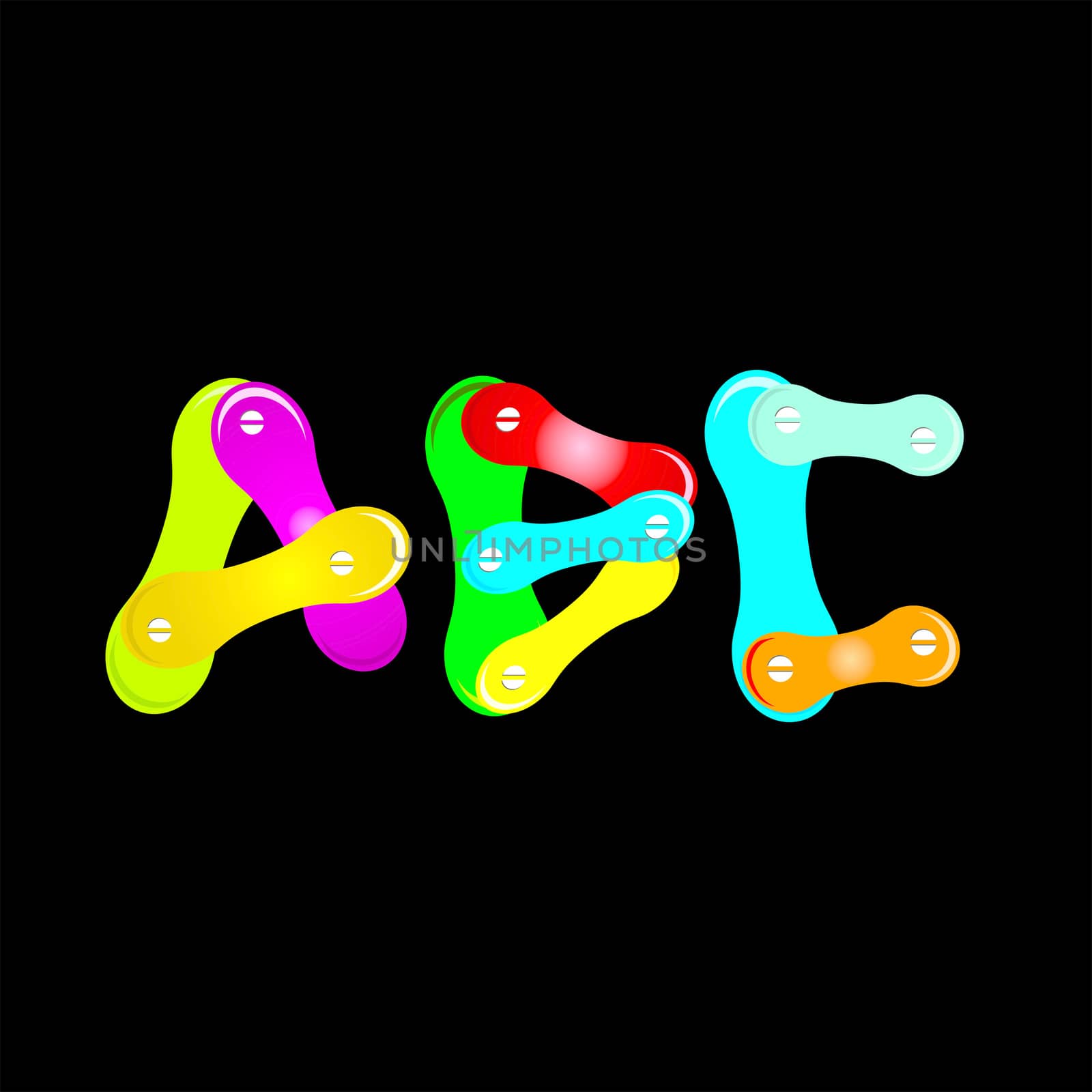 Colorful Alphabet by Crownaart
