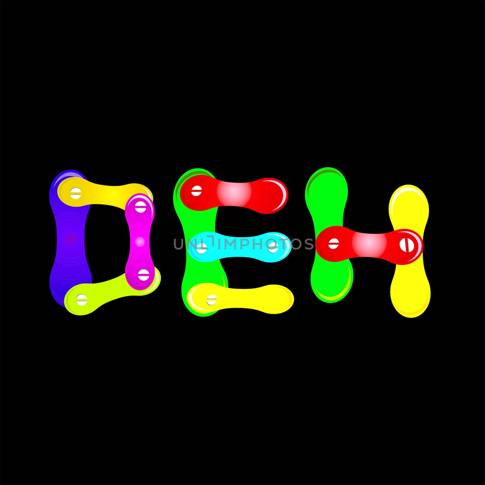 Colorful Alphabet by Crownaart