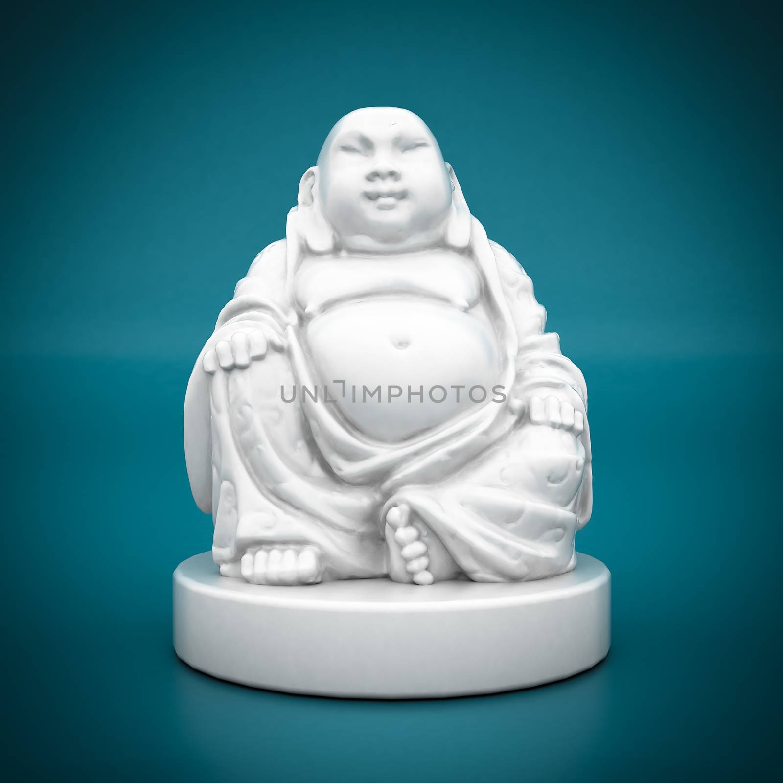 white statue of Buddha by mrgarry