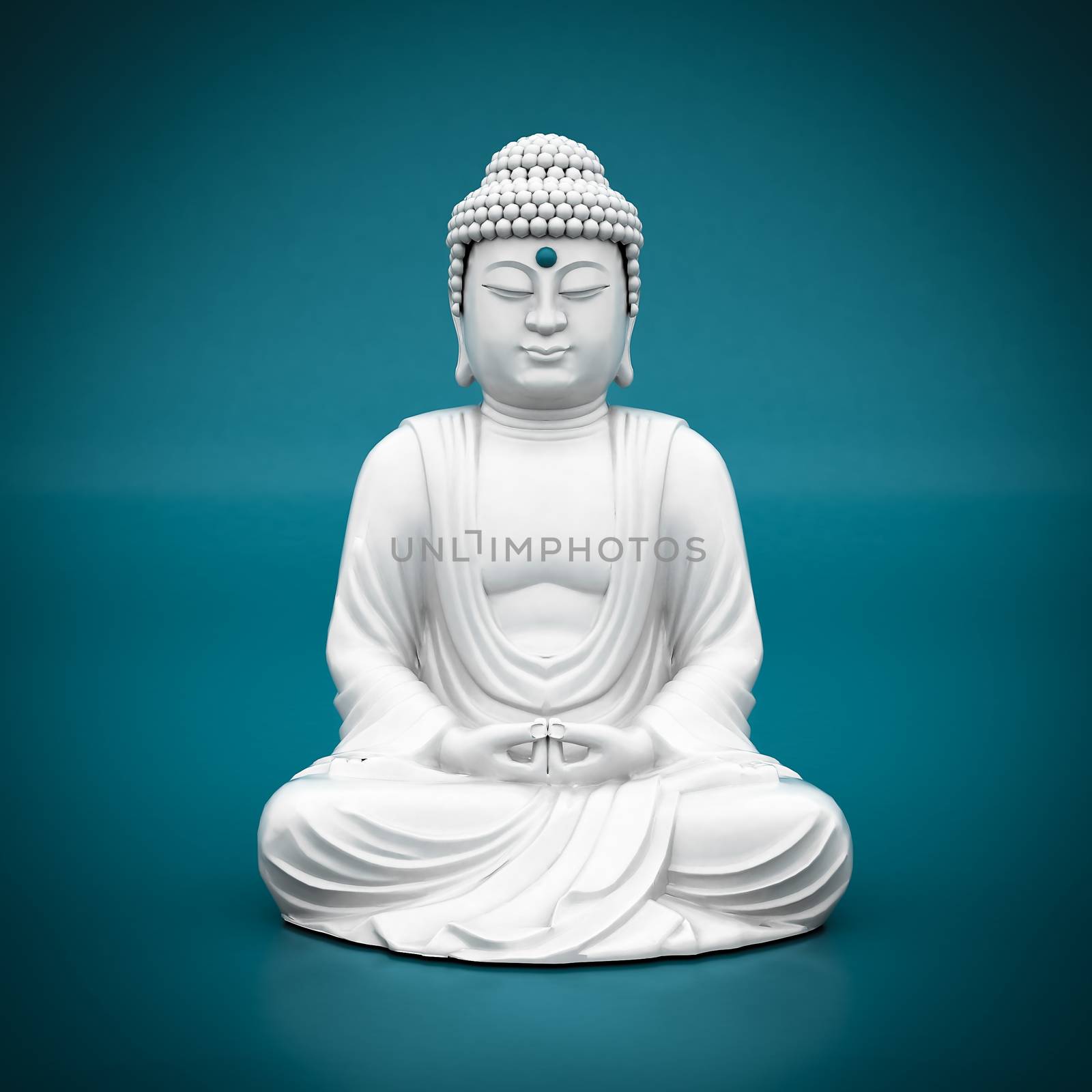 white statue of Buddha by mrgarry