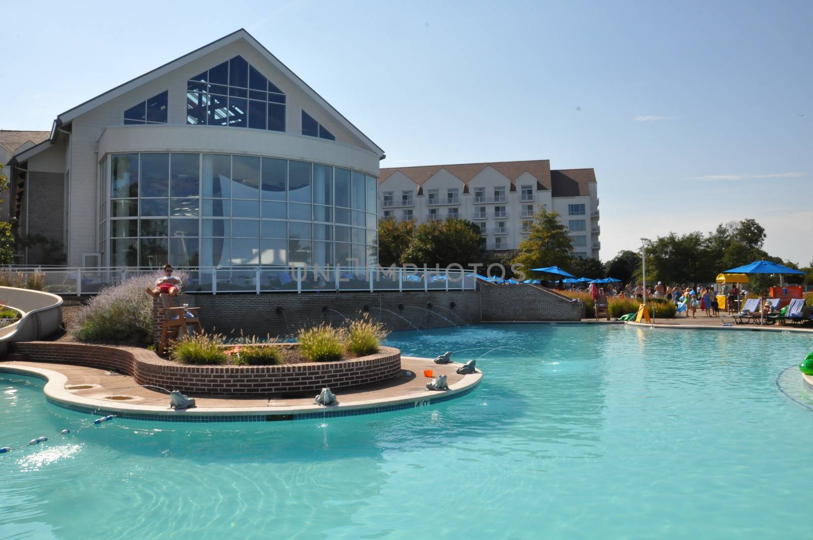 Poolside fun at the Hyatt Regency Chesapeake Bay resort in Cambridge, Maryland