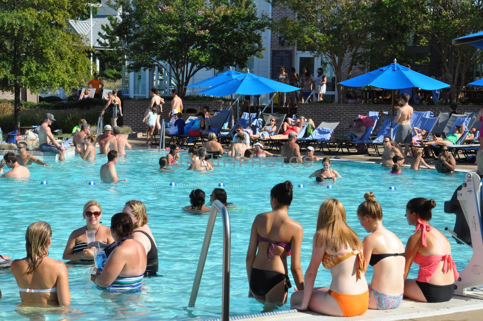 Poolside fun at the Hyatt Regency Chesapeake Bay resort in Cambridge, Maryland by sainaniritu