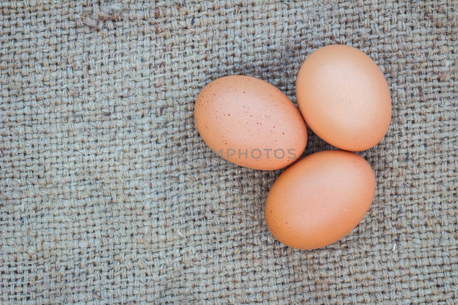  eggs on gunnysack  by a3701027