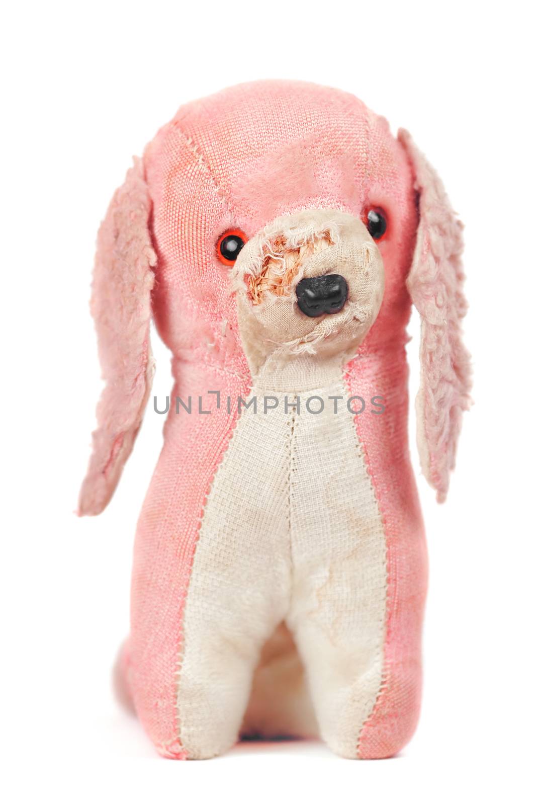 well loved stuffed toy dog, but could have conceptual uses for childhood themes