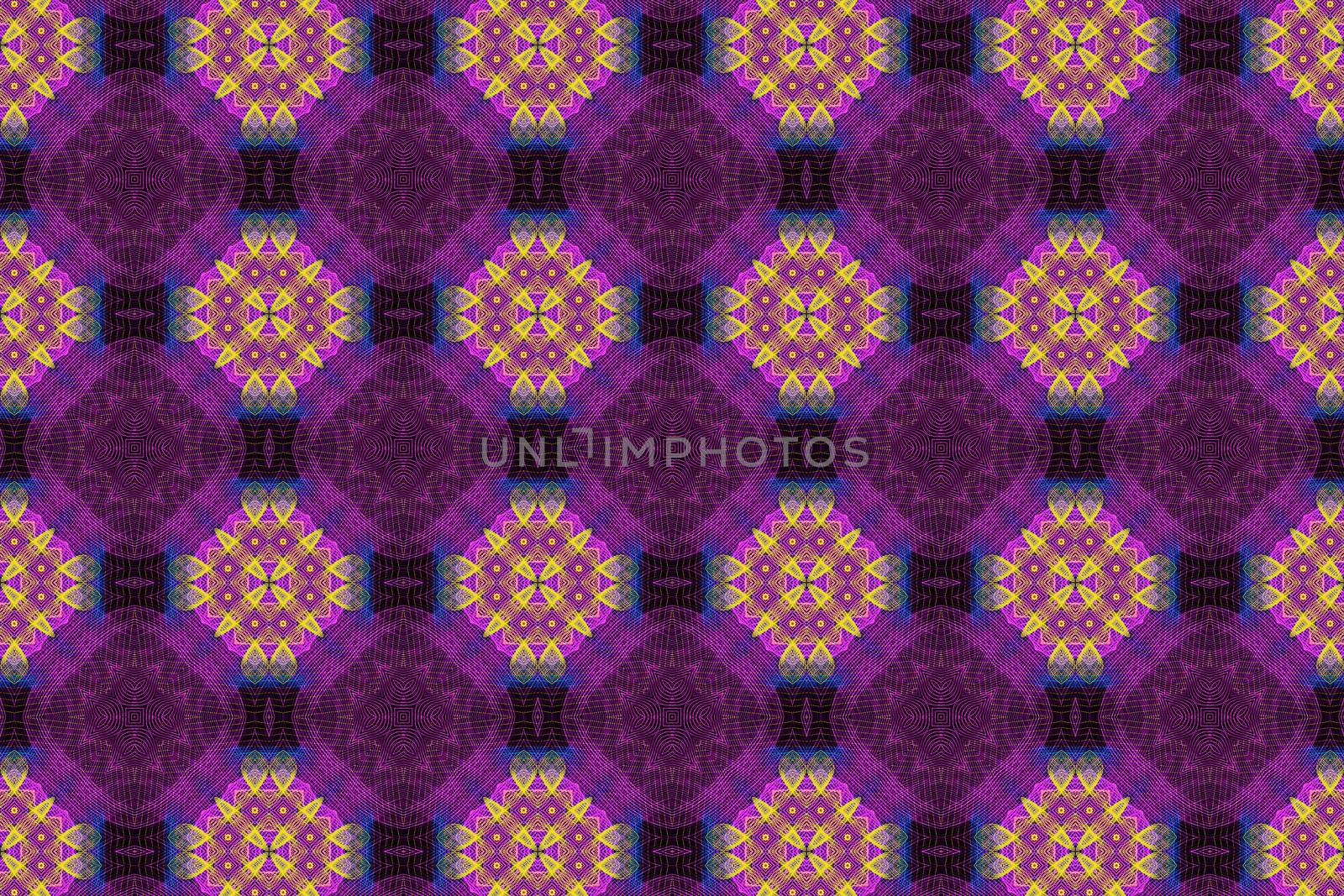 abstract kaleidoscopic pattern, colorful floral background