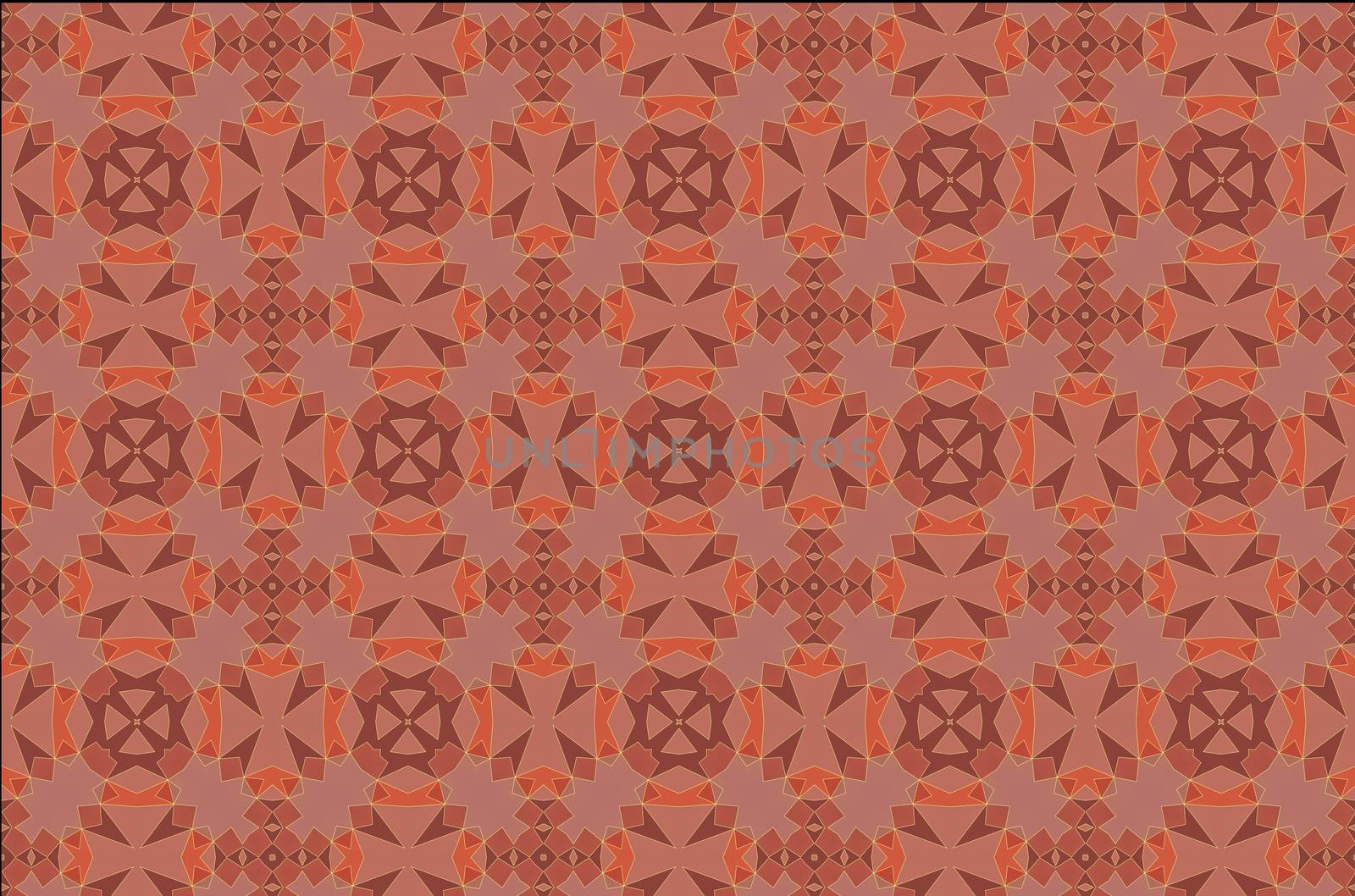 abstract kaleidoscopic pattern, colorful floral background