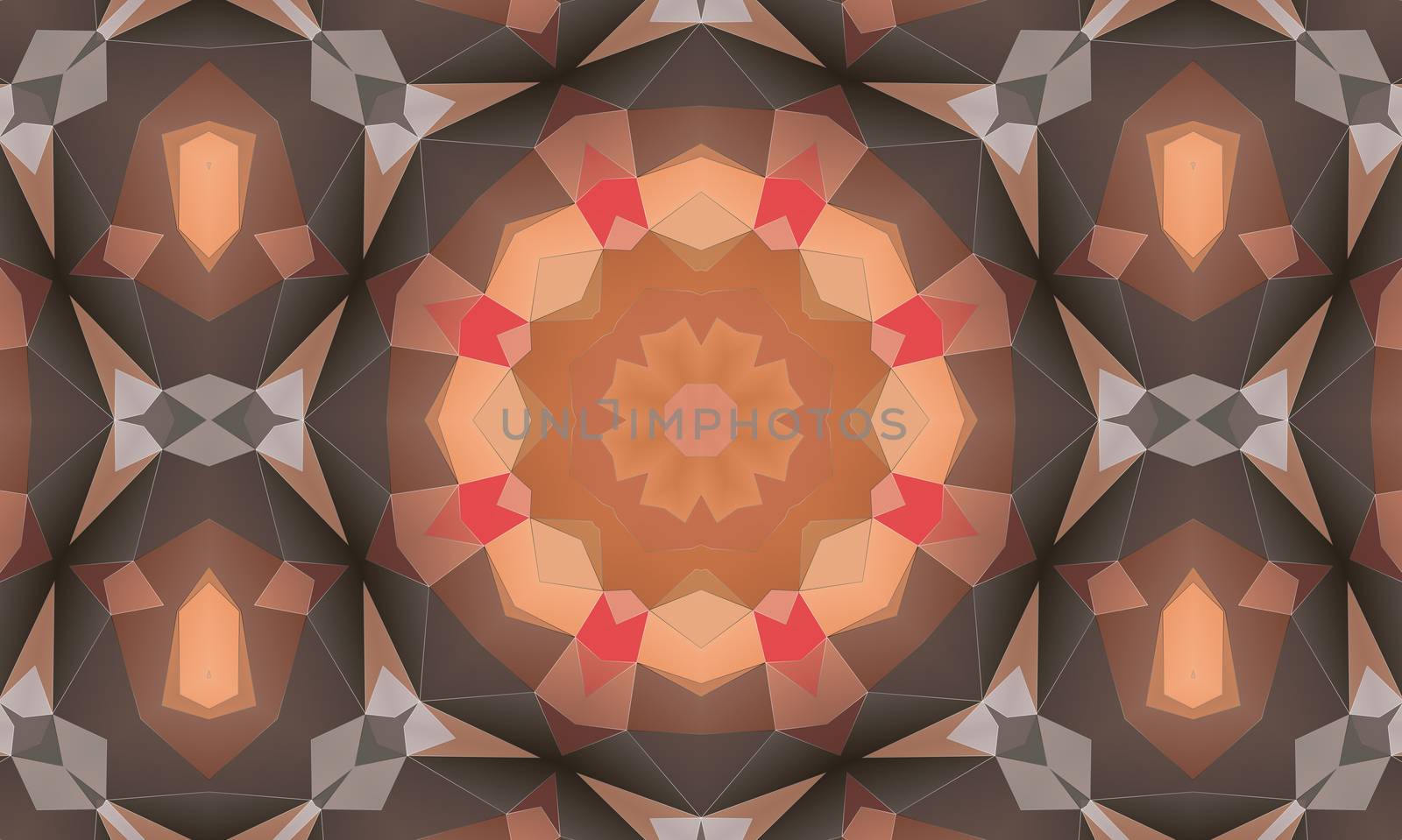 abstract kaleidoscopic pattern, colorful floral background