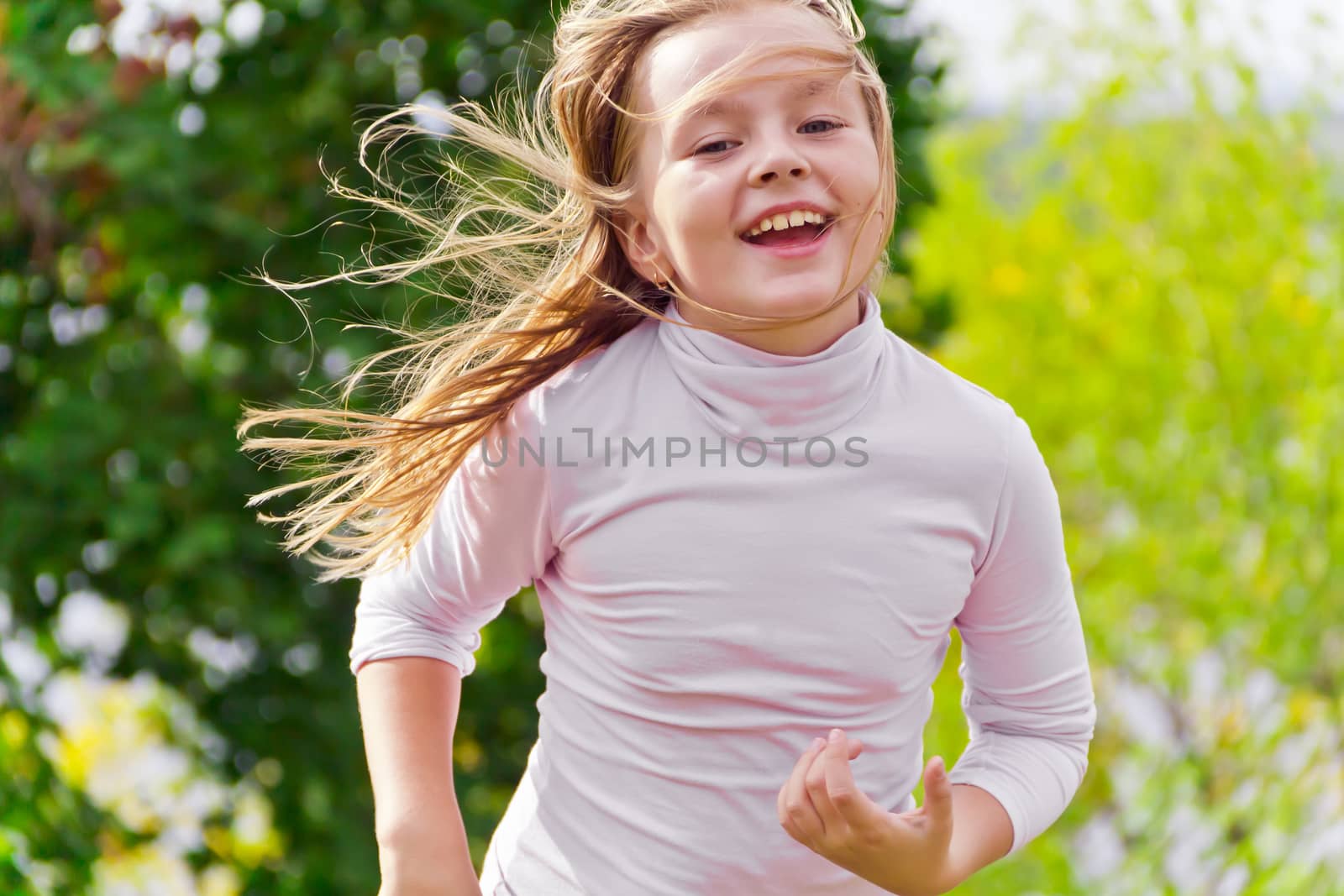 Cute running girl by Julialine