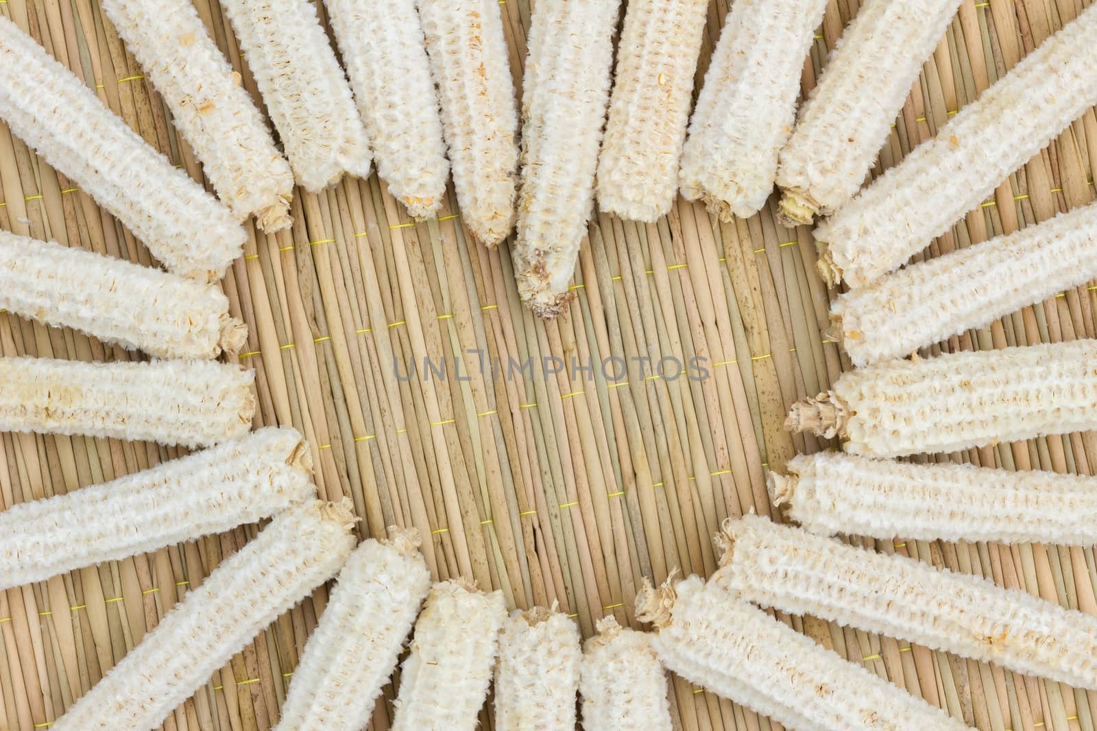 heart shape made of corn cobs by a3701027