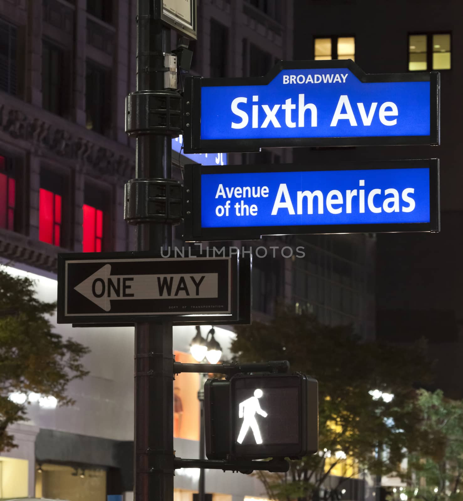 New York City, Corner of the Broadway and West 33th Street sign by hanusst
