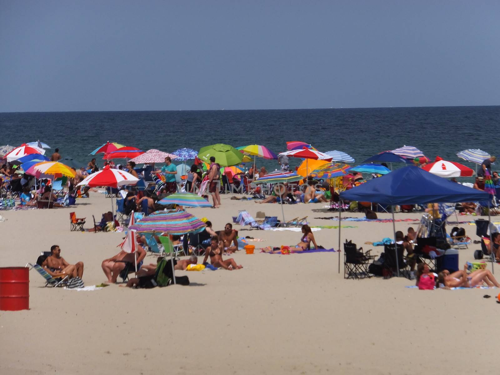 Beach at Seaside Height at Jersey Shore in New Jersey by sainaniritu