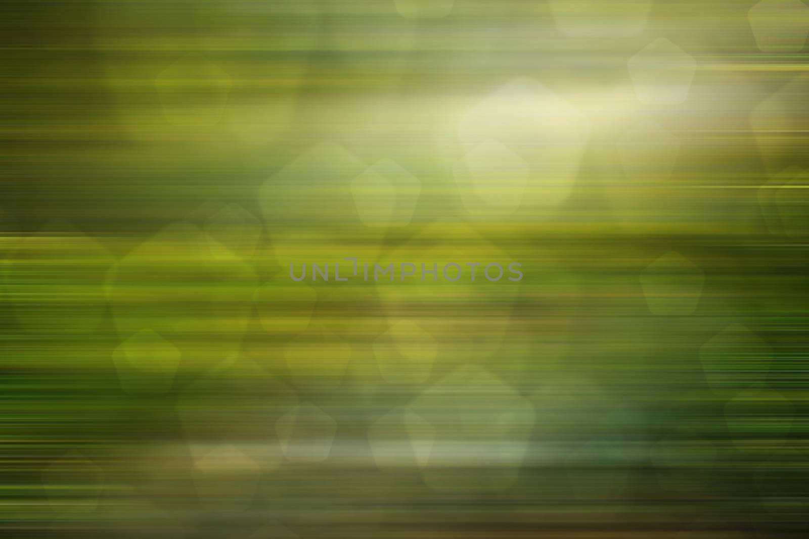 abstract green nature background, pentagon bokeh, fast motion by a3701027