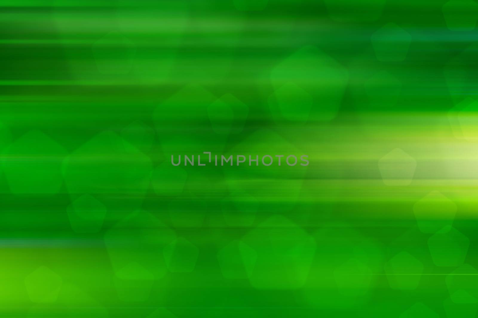 abstract green nature background, pentagon bokeh, fast motion by a3701027