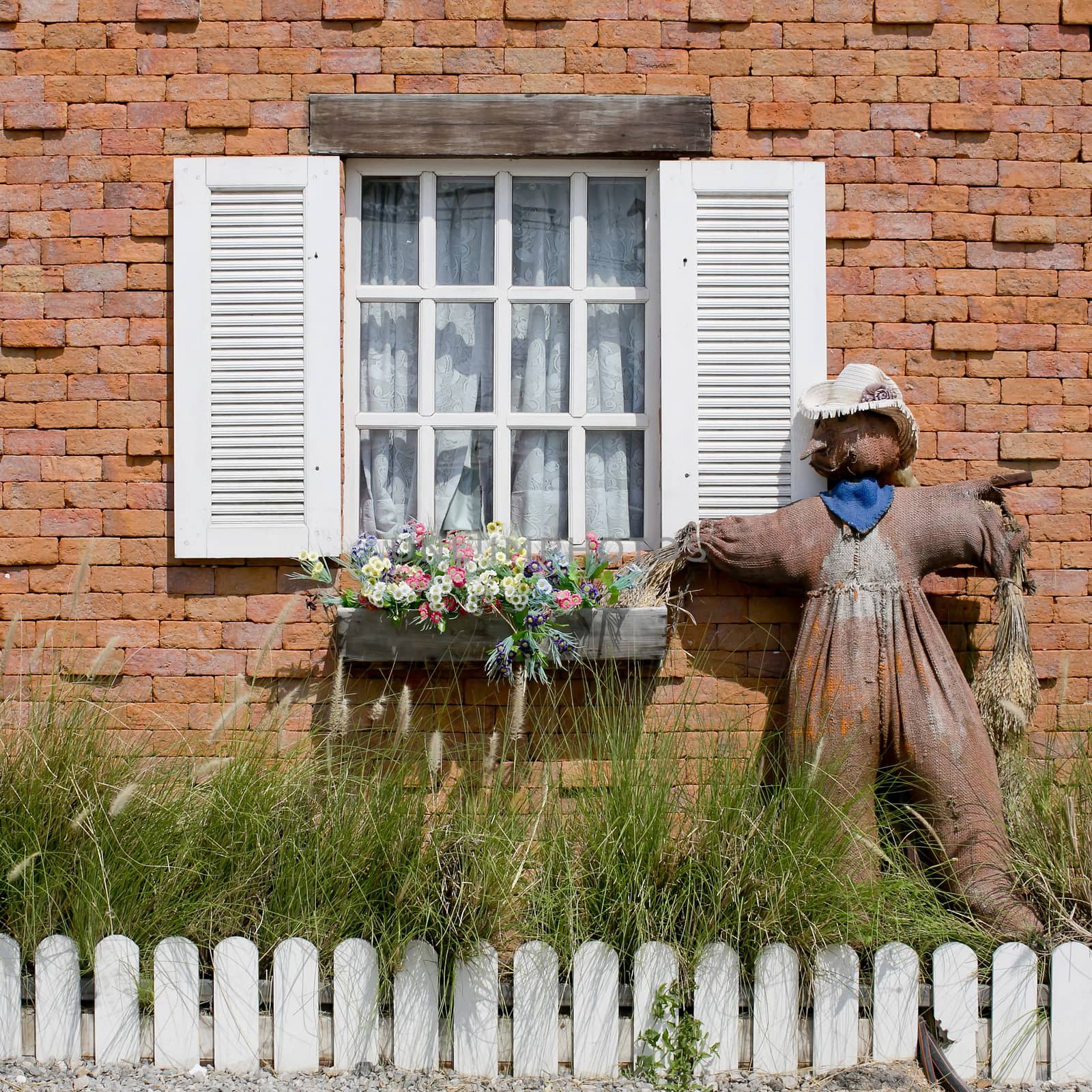 Window with Scarecrow