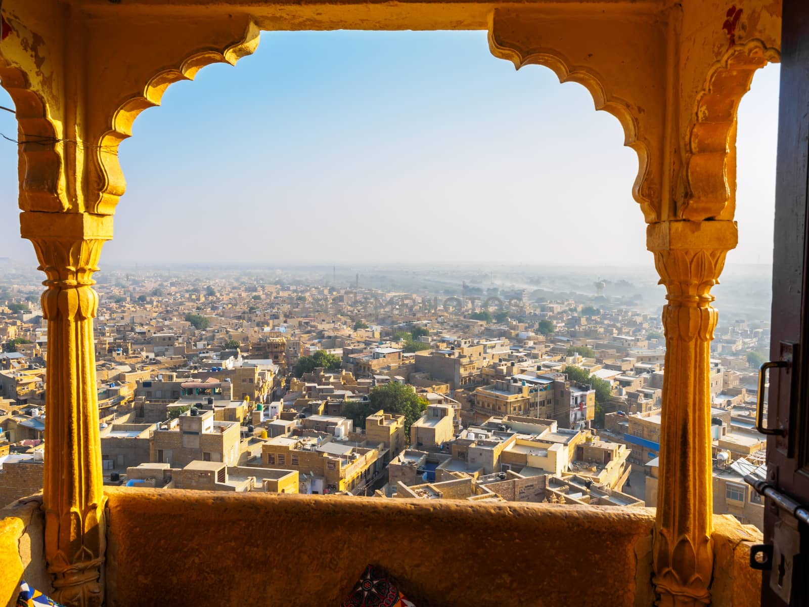 Townscape view from Jaisalmer Fort by takepicsforfun