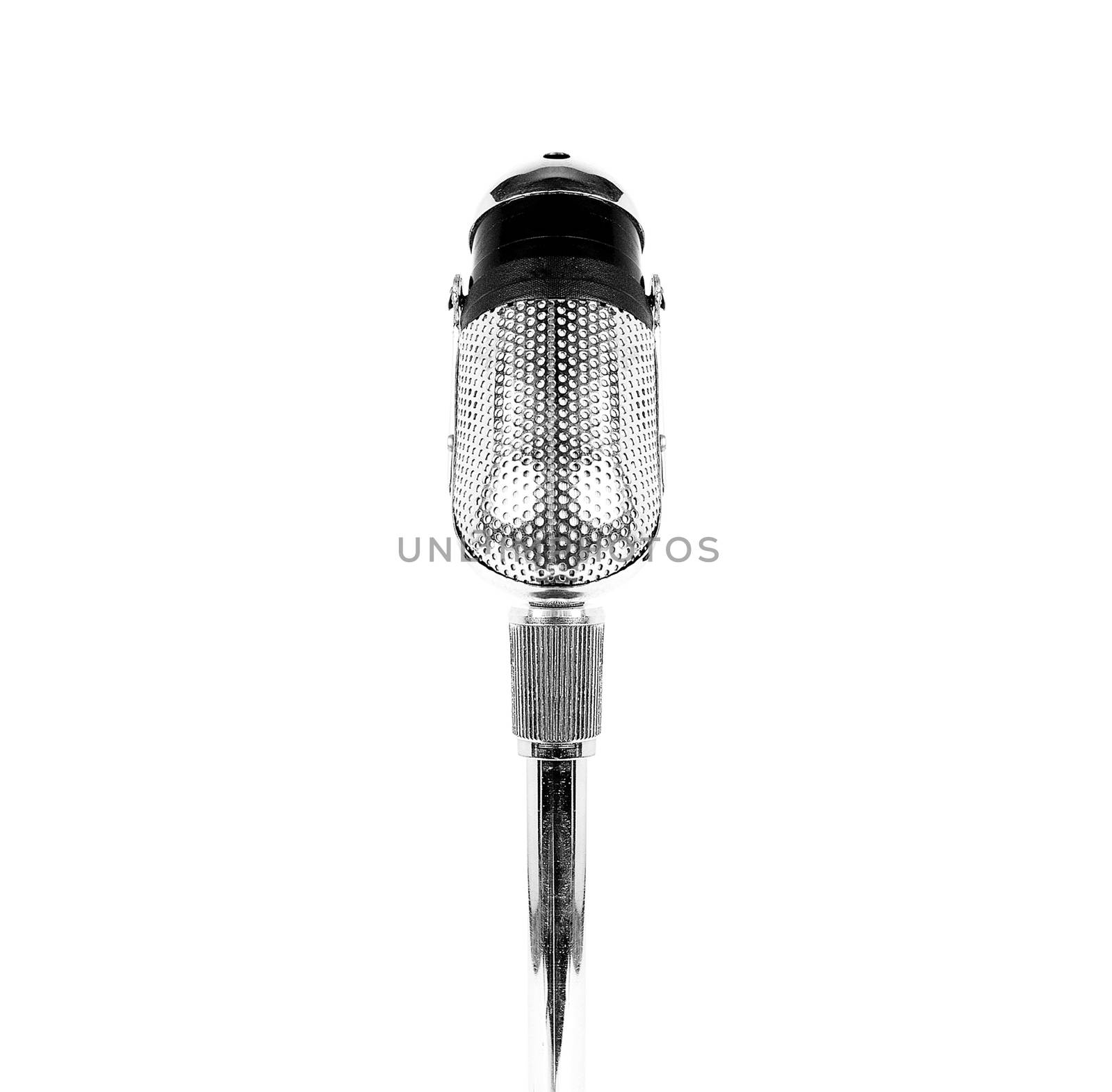 vintage microphone isolated