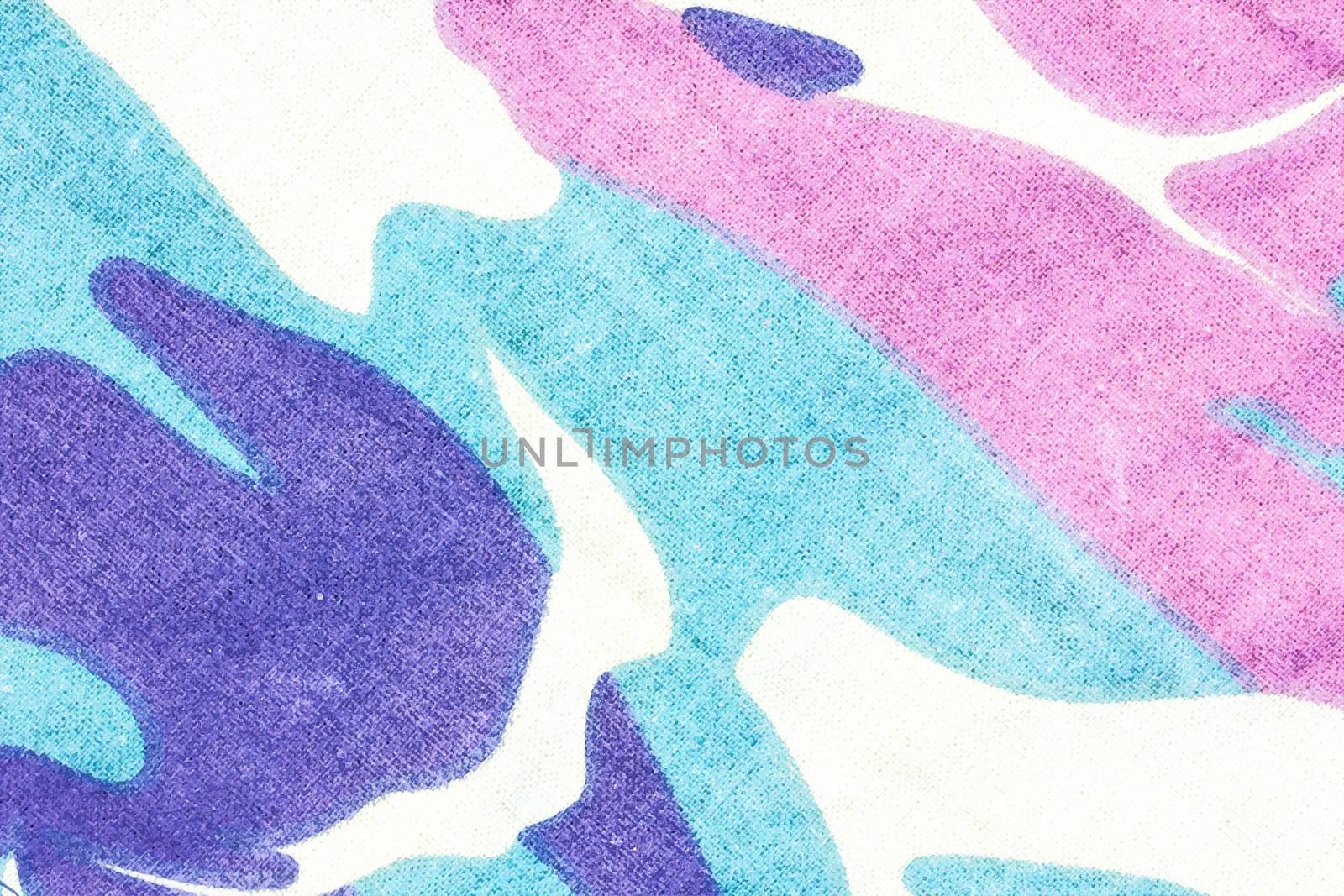 closeup of camouflage fabric texture background, watercolor style