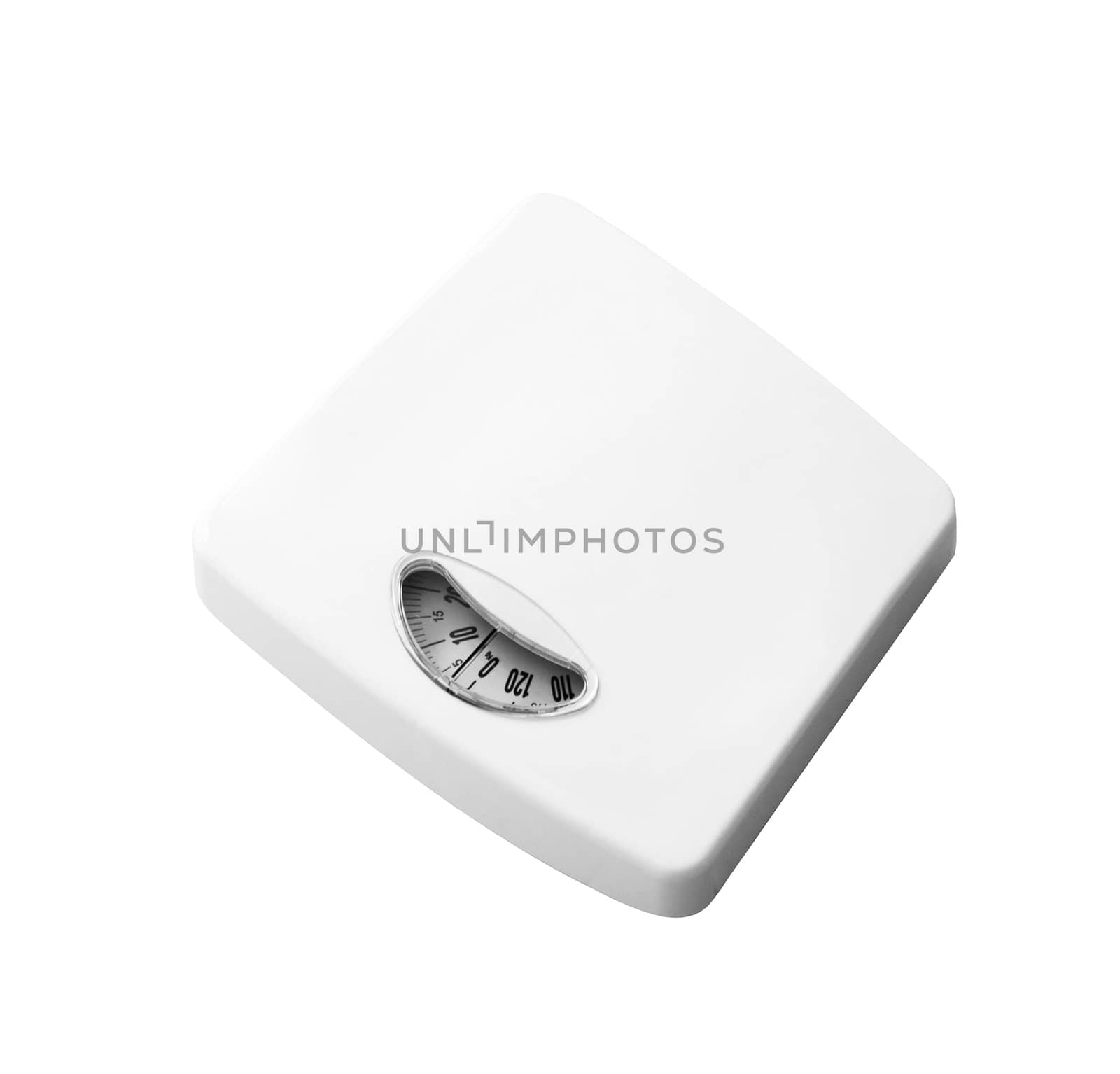 Dieting concept with scales isolated on the white