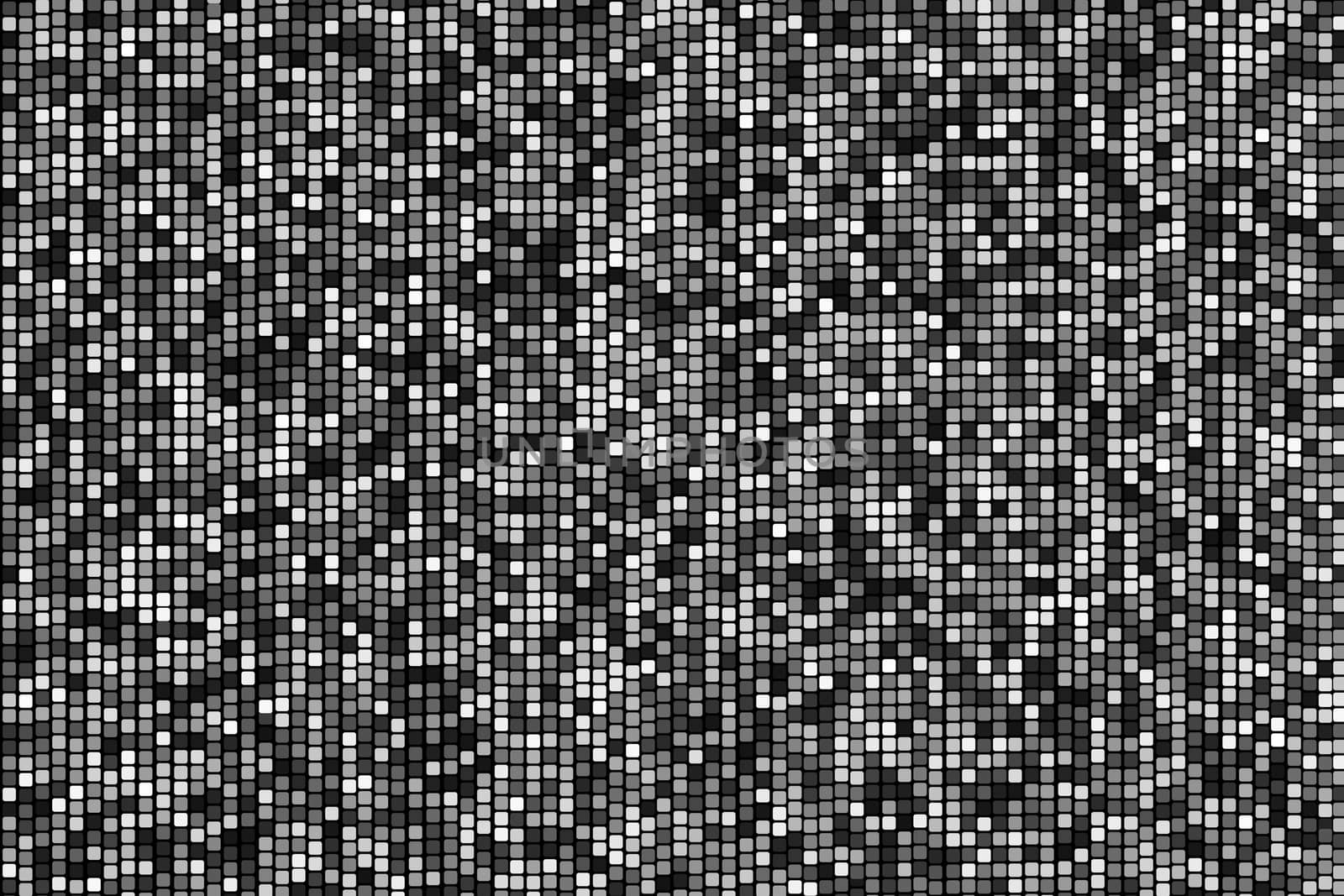 abstract square polka dots background, black and white.
