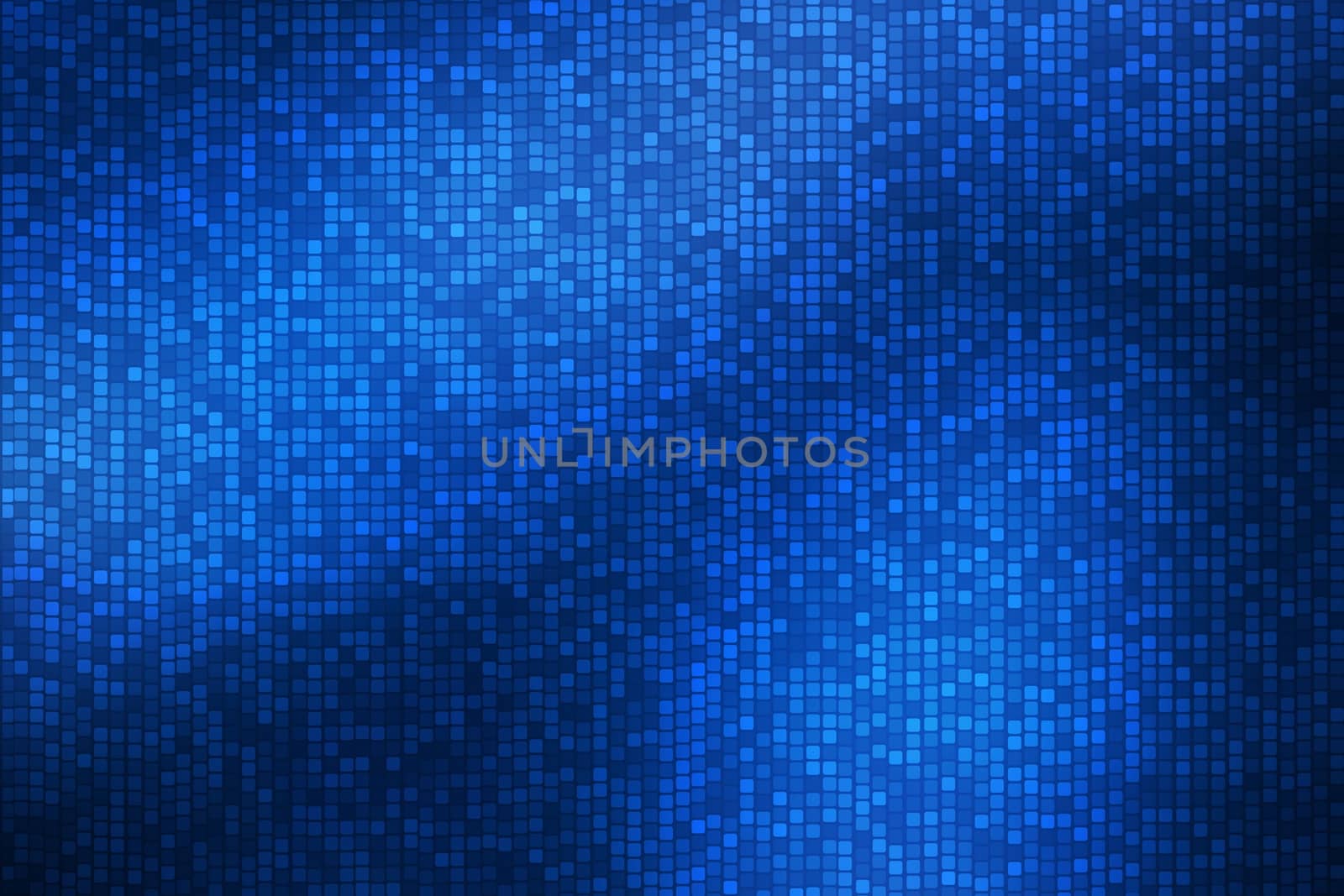 abstract square polka dots on blue background.