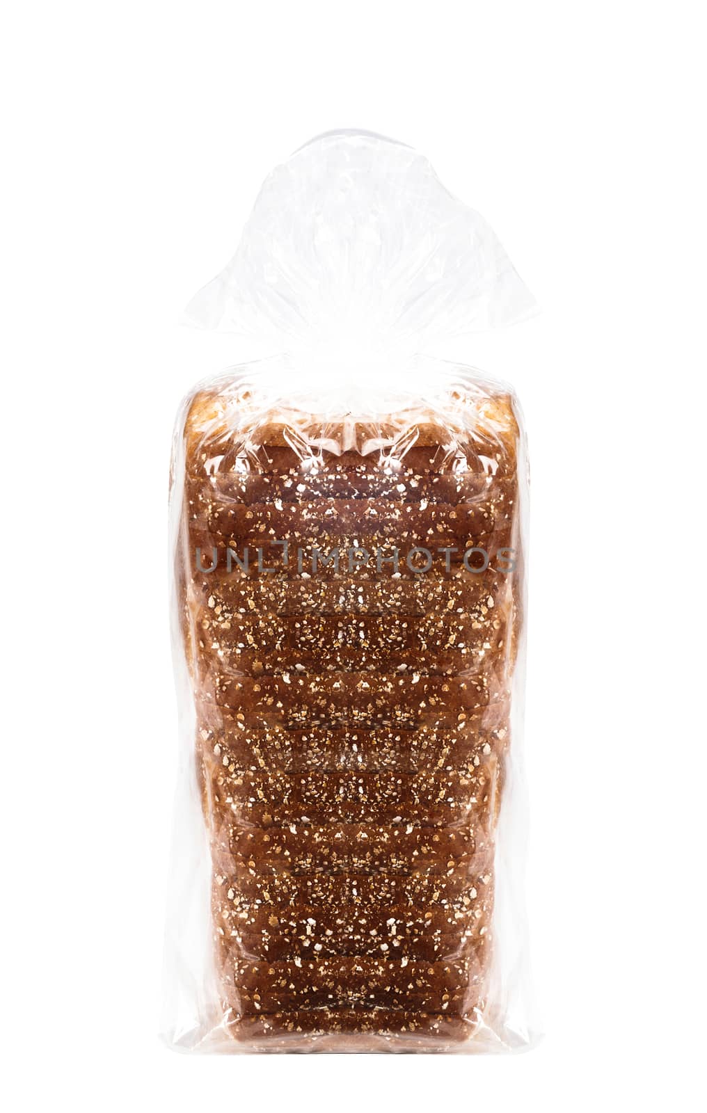Bread packaging. Isolated
