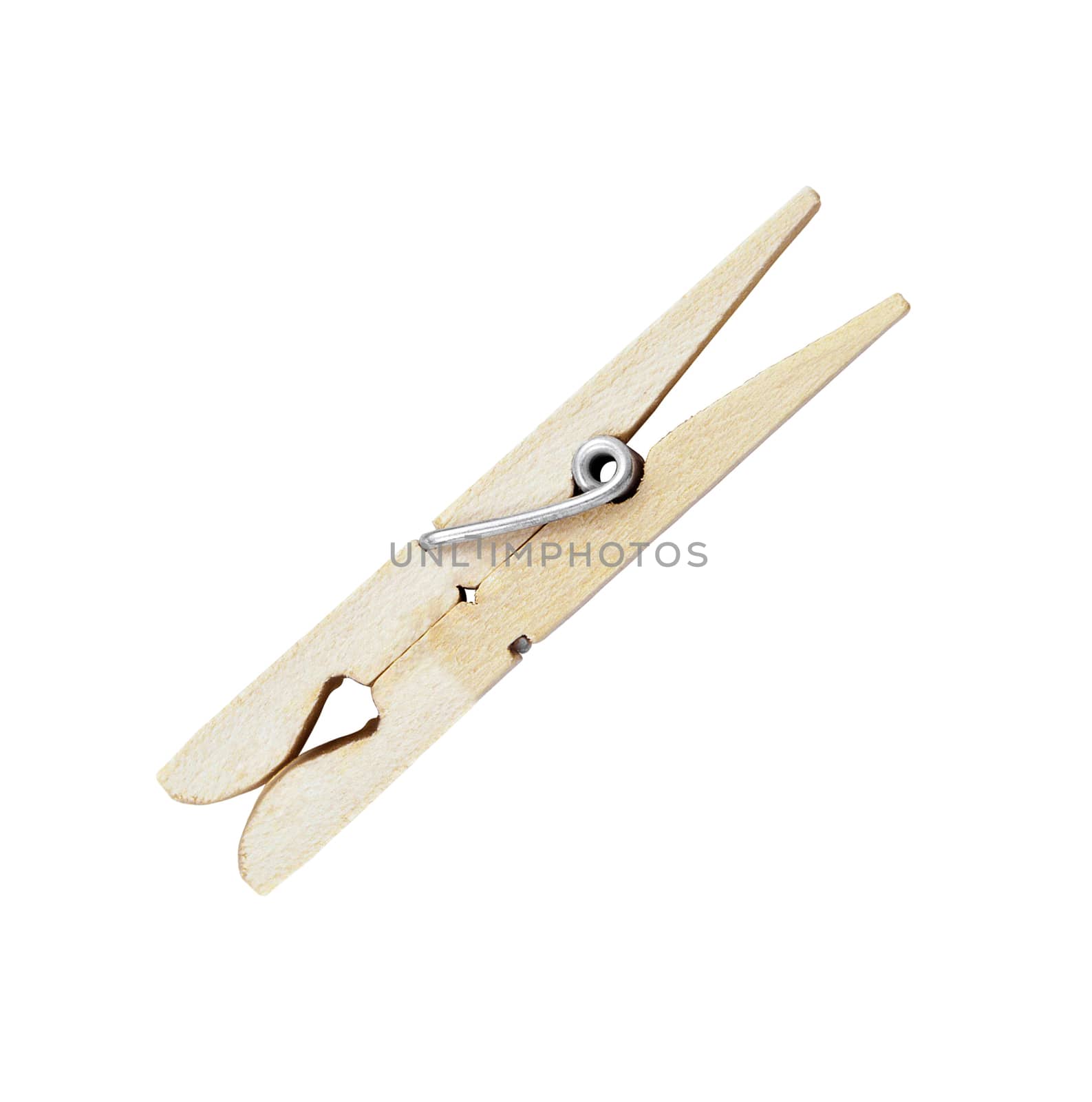 clothes pin isolated on white background