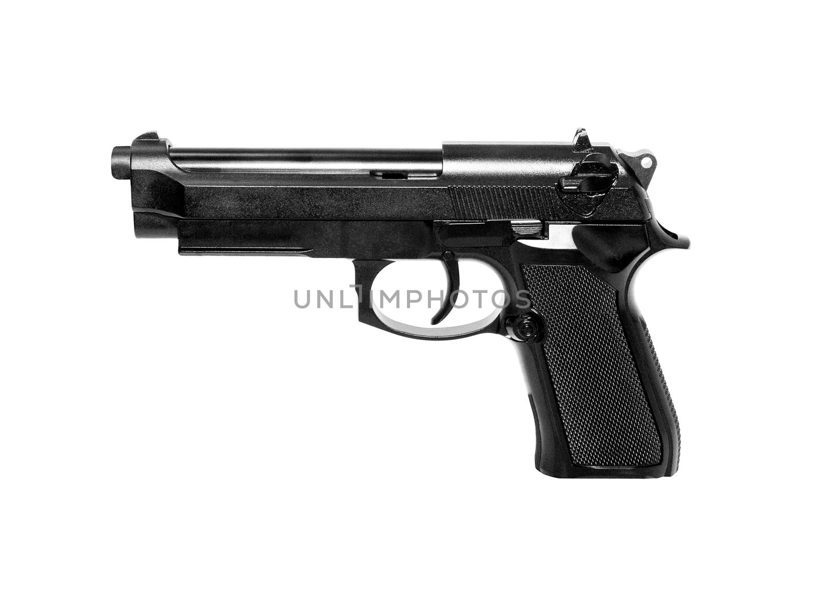 Gun isolated on white background
