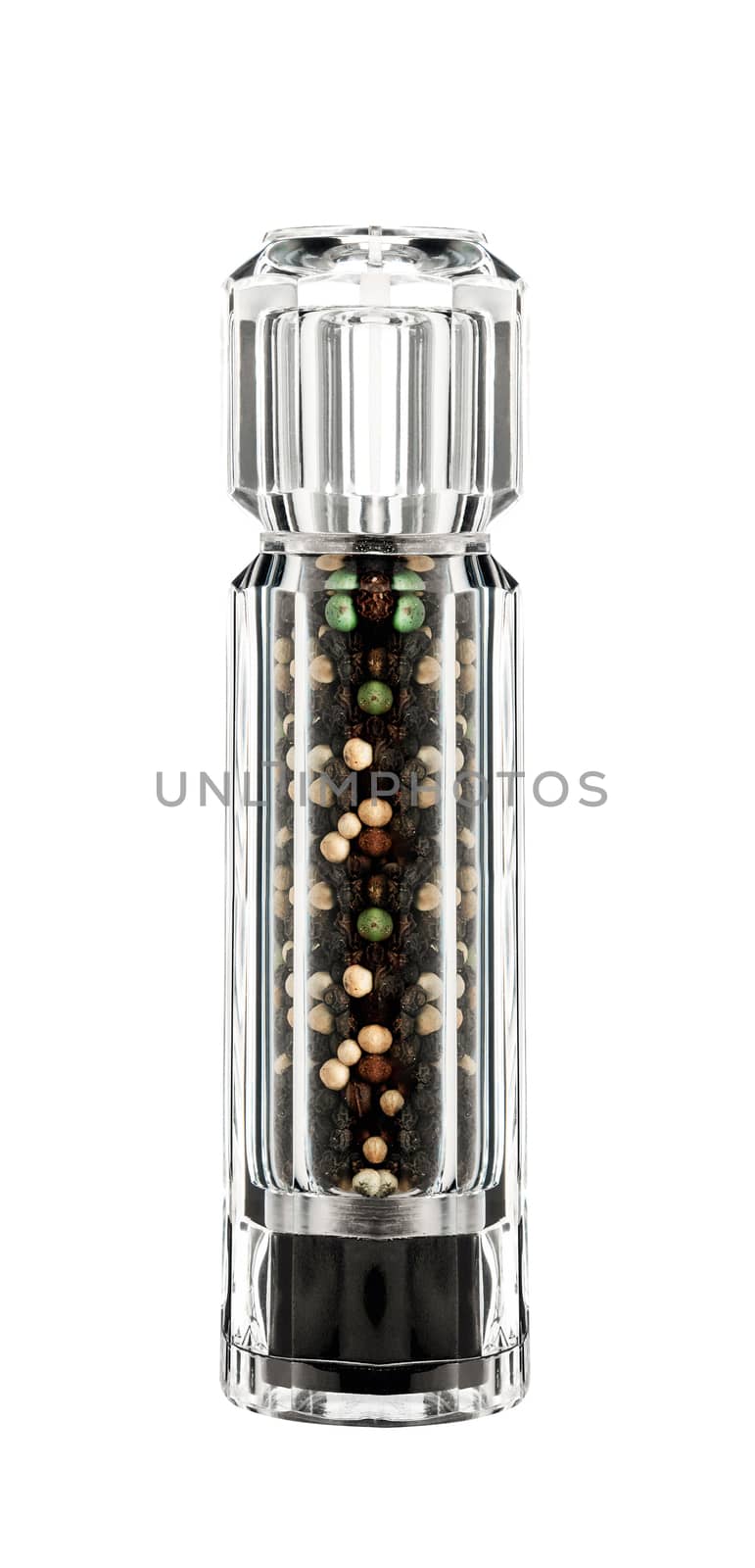nice pepper shaker isolated on white background