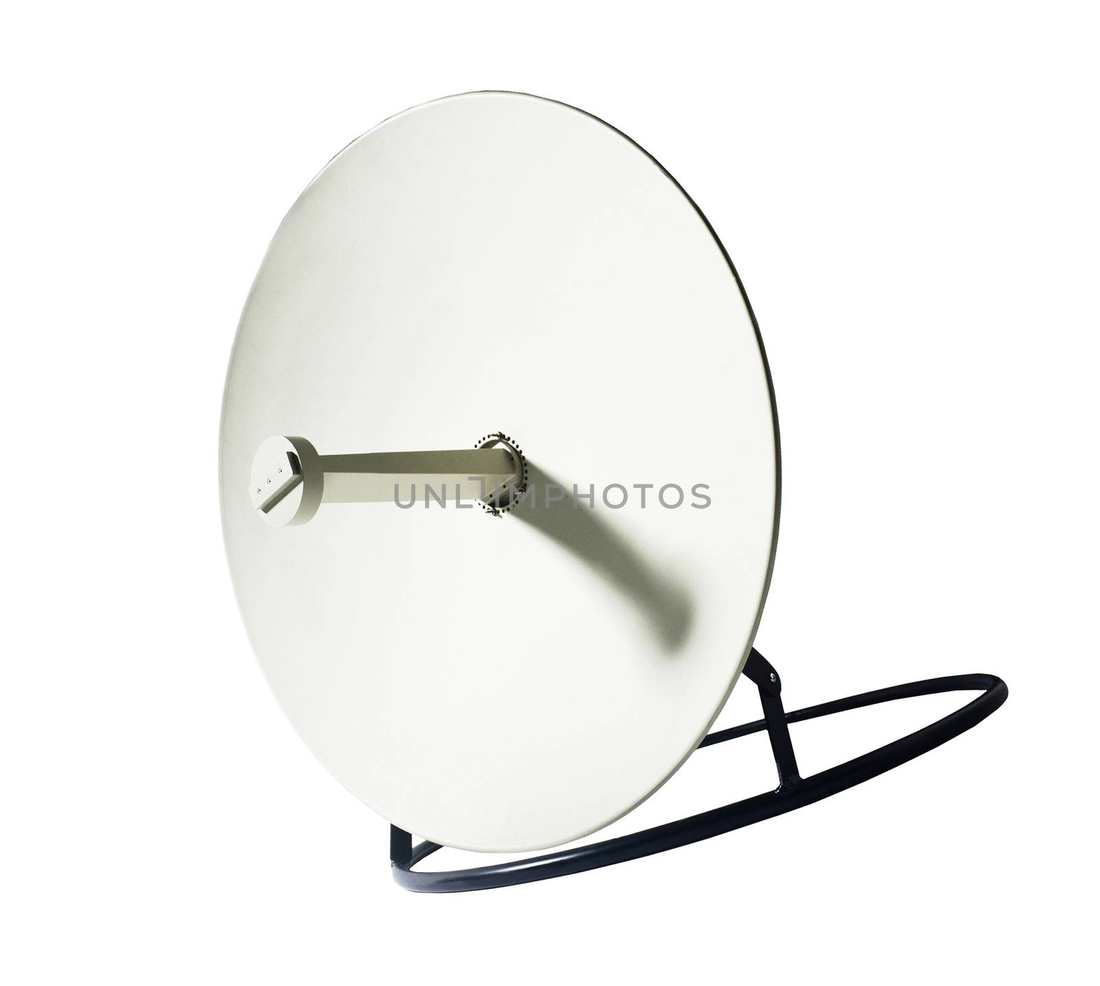 Receiver.Satelite dish isolated on white backgroun
