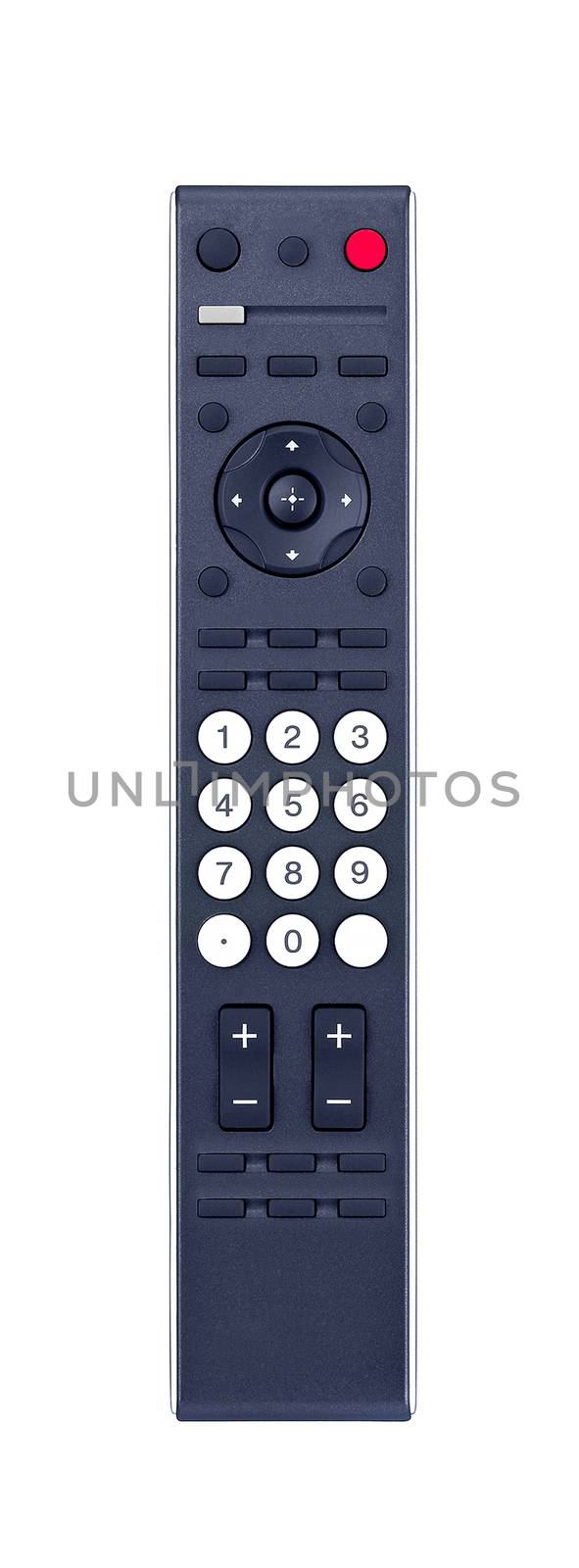 TV remote control isolated on white background