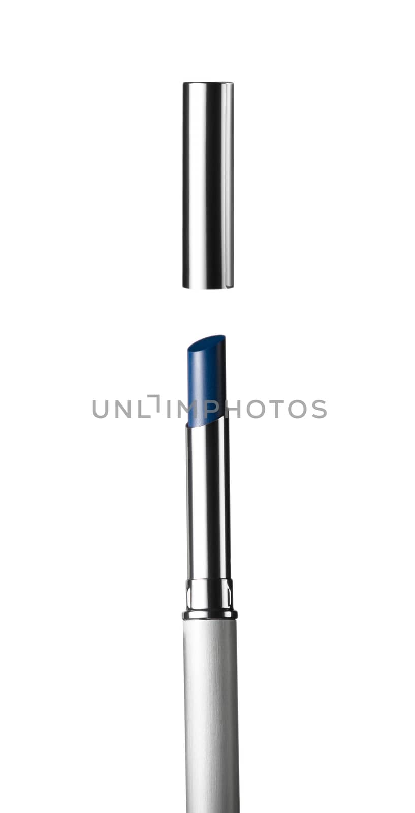 Shiny lipstick isolated on white