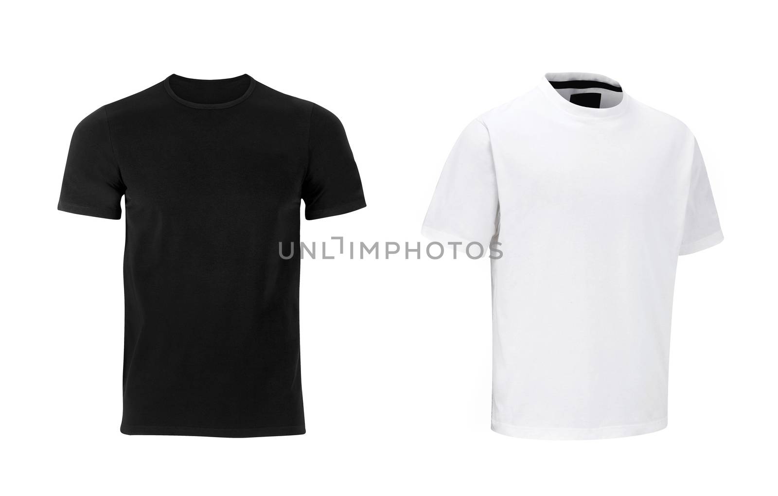 t shirts on white background