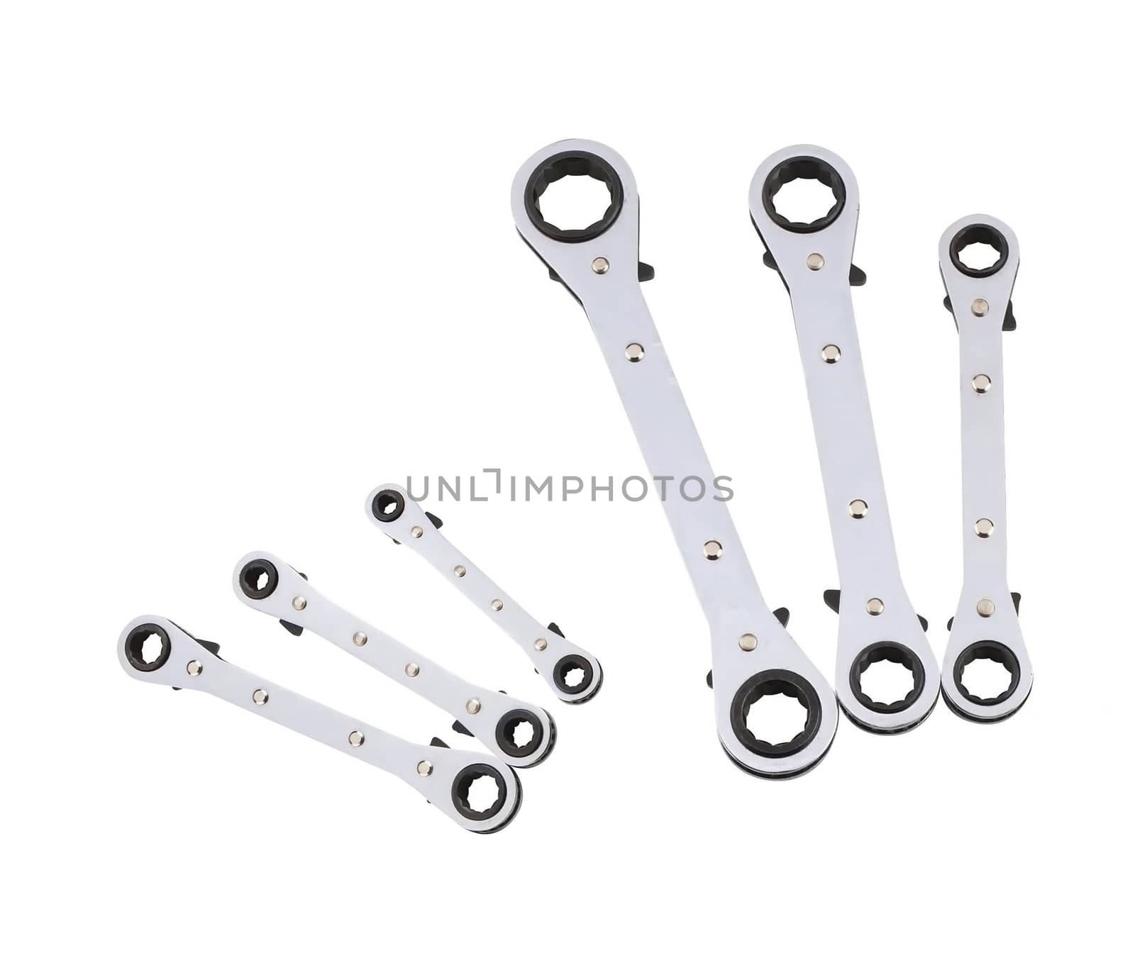 spanners isolated with clipping path