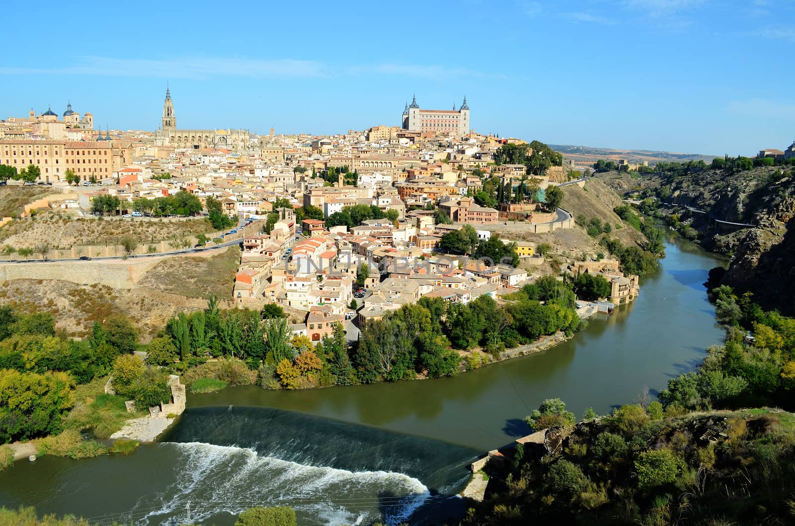 City of Toledo and Tajo river by jmubalde