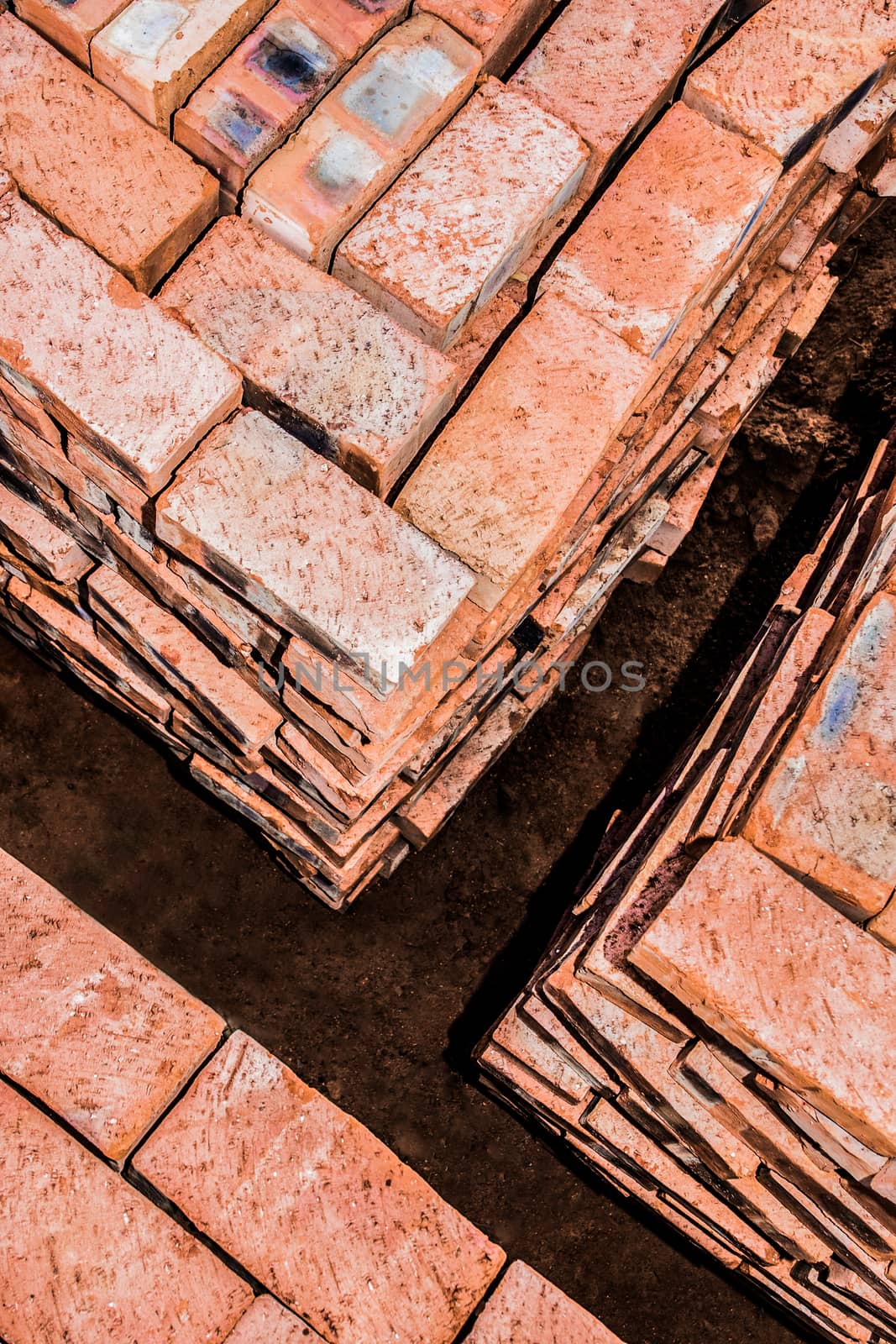 Bricks stacked in Squares by JFJacobsz