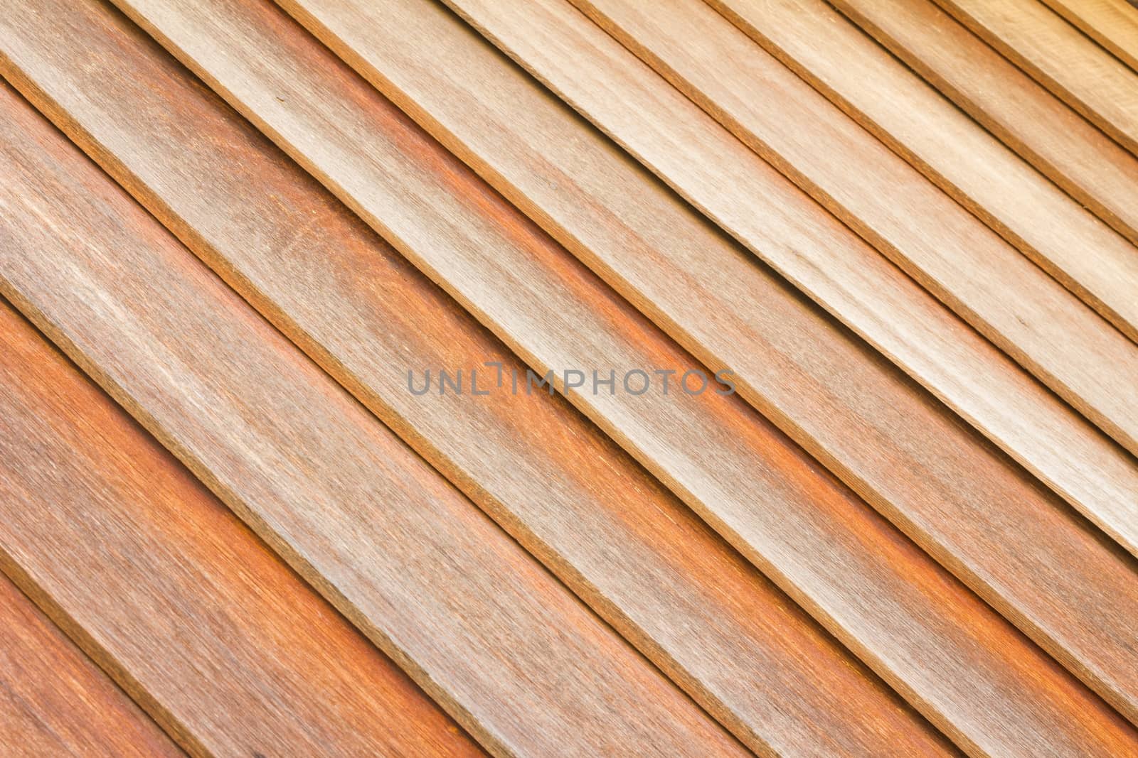 close-up brown wood plank wall texture background, perspective