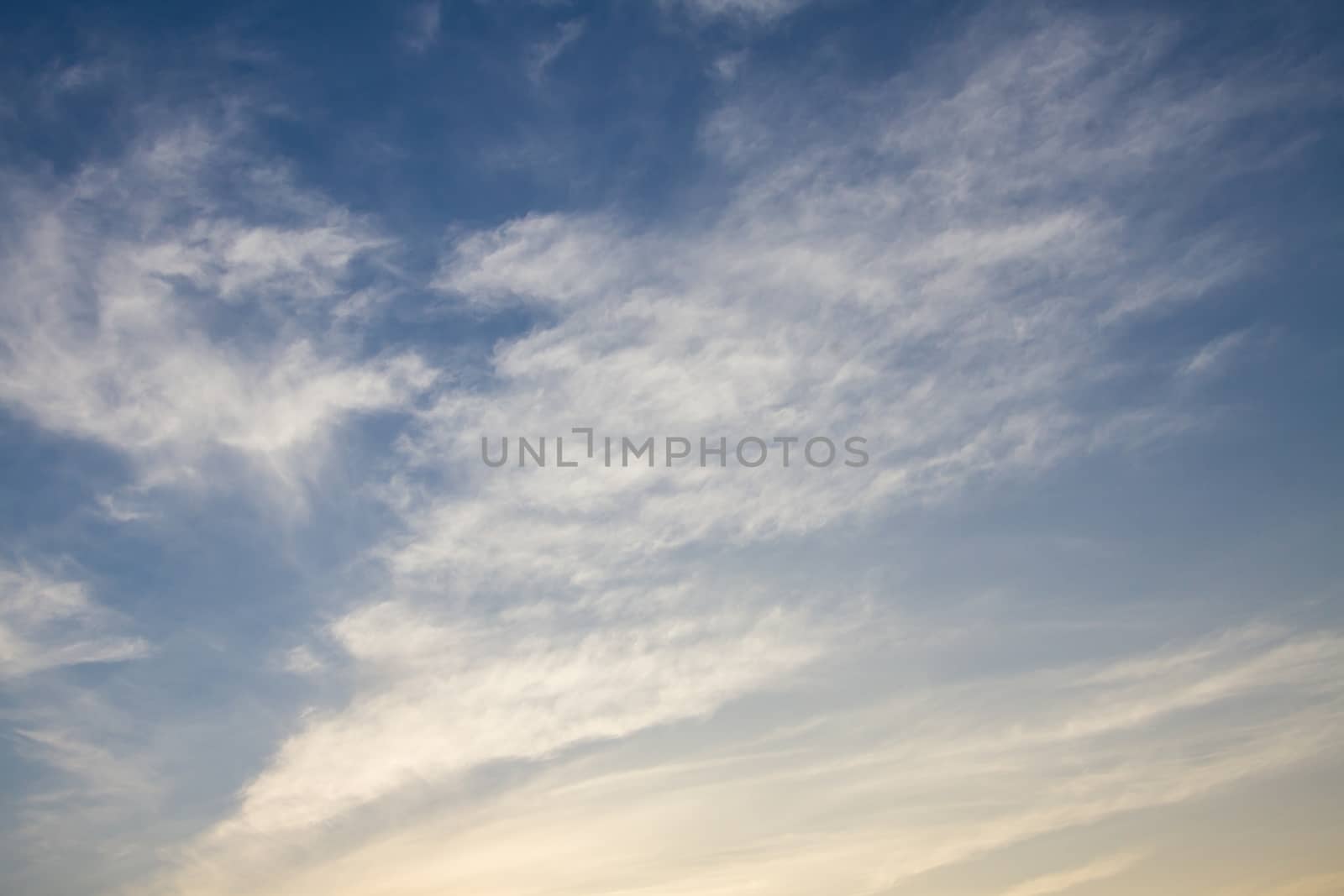 white clouds in the blue sky by a3701027