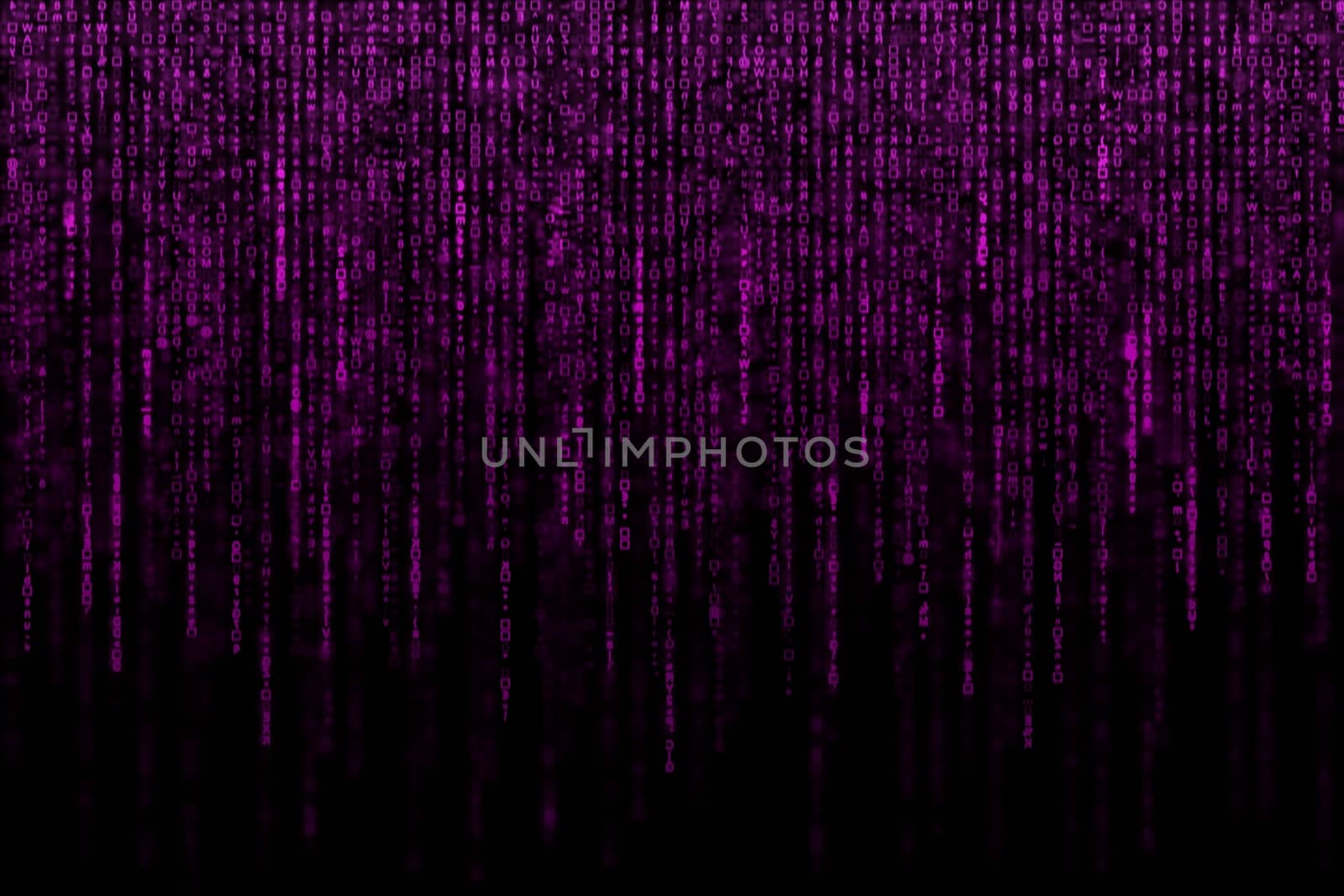 Digital Abstract background, purple matrix.