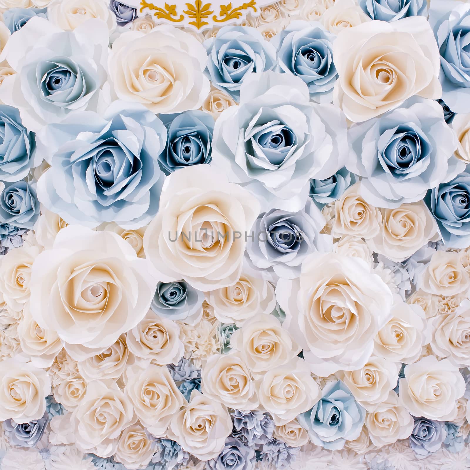 wedding white flowers background by art9858