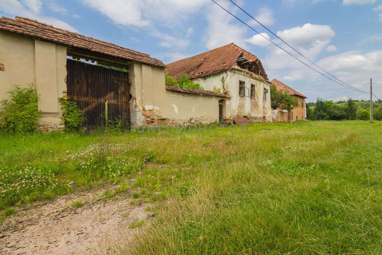 Abandoned village romania,outdoor shot