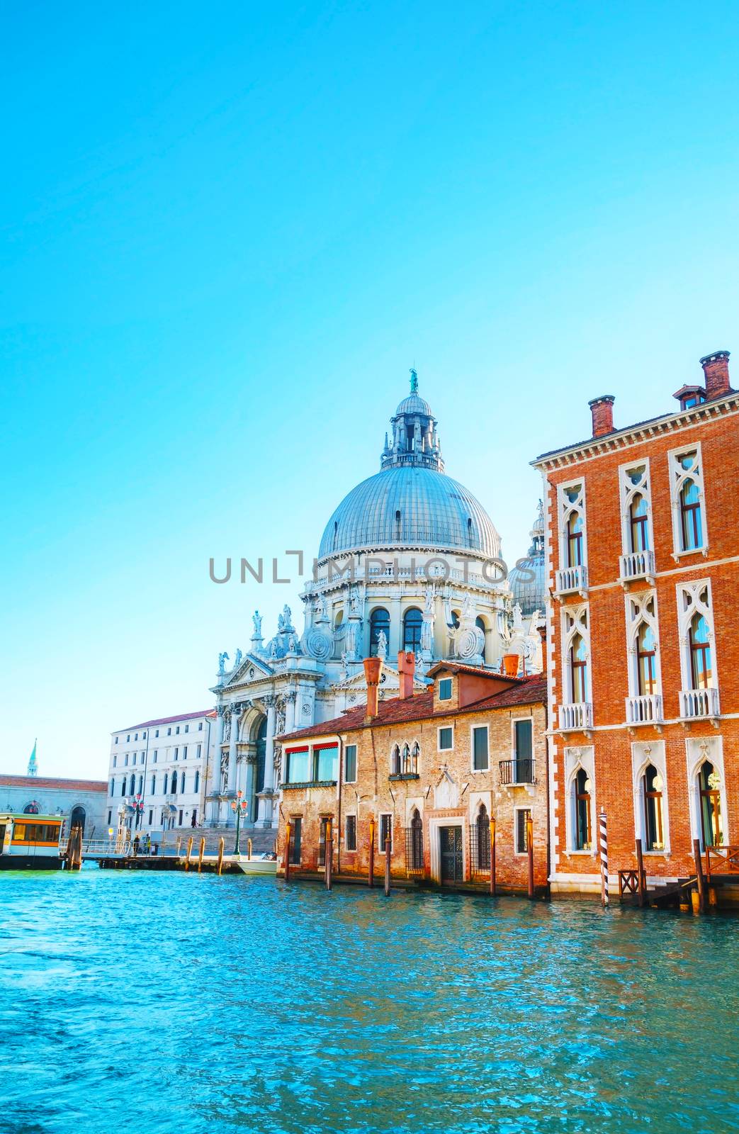 View to Basilica Di Santa Maria della Salute in Venice by AndreyKr