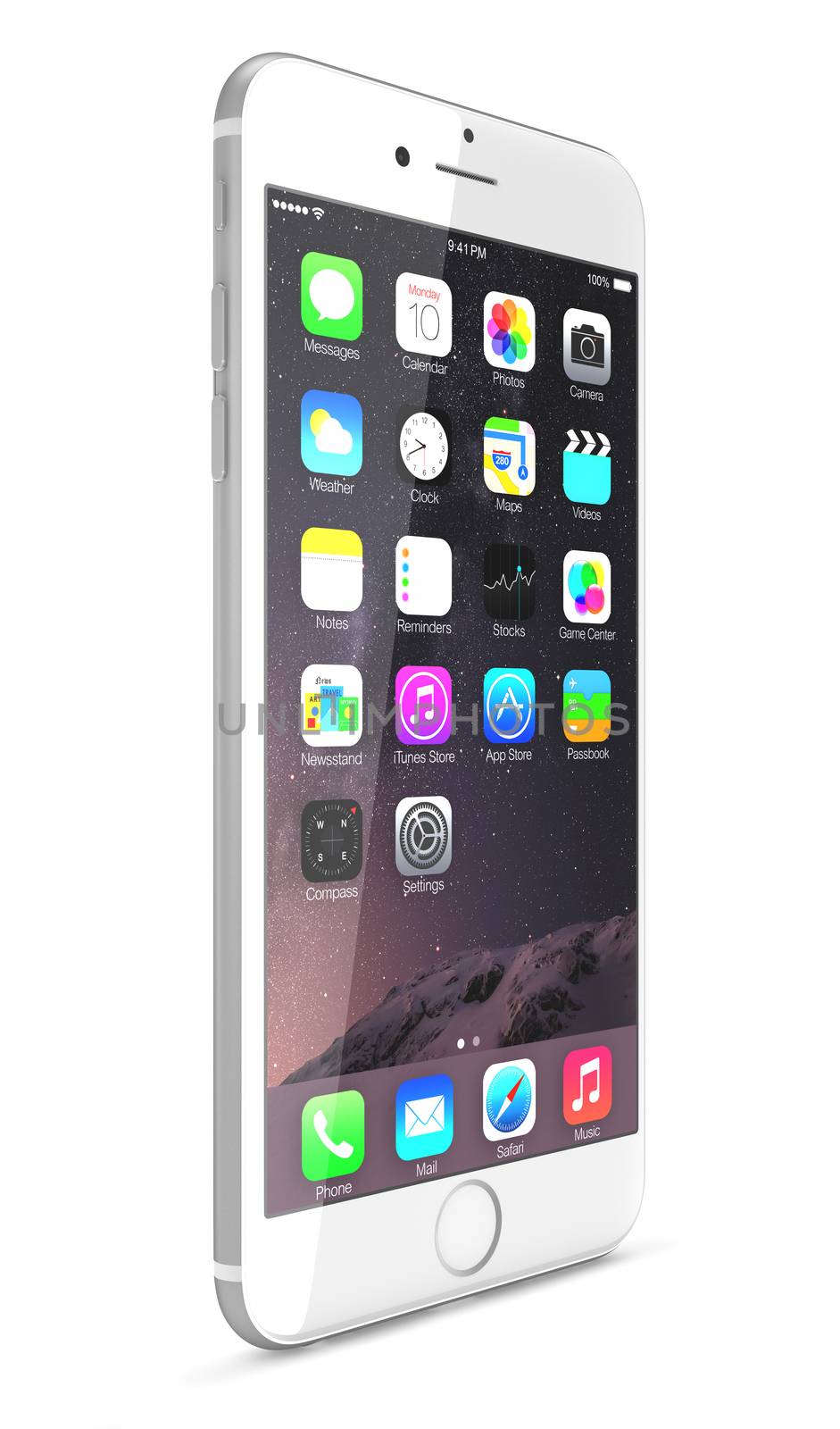 Silver iPhone 6 Plus by manaemedia