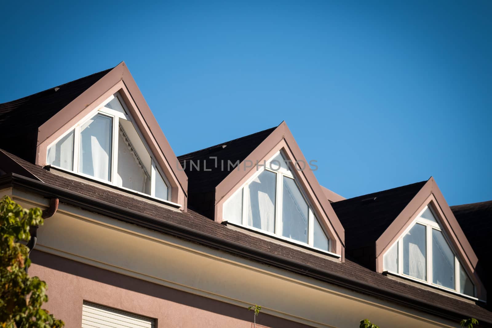 Houses roofs